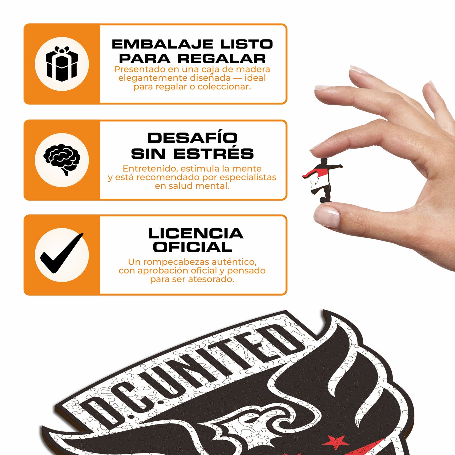 DC United® Escudo - Rompecabezas de Madera