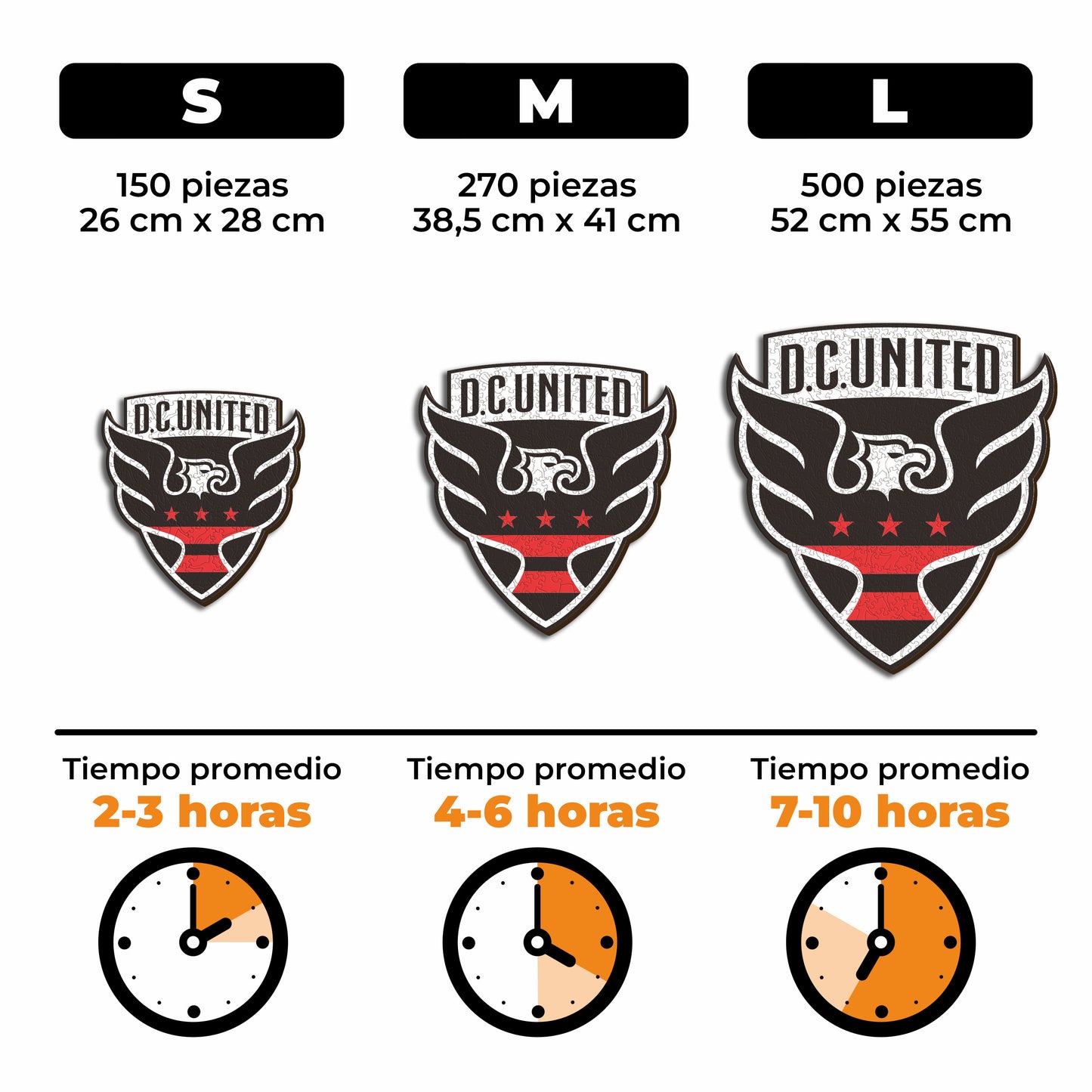 DC United® Escudo - Rompecabezas de Madera