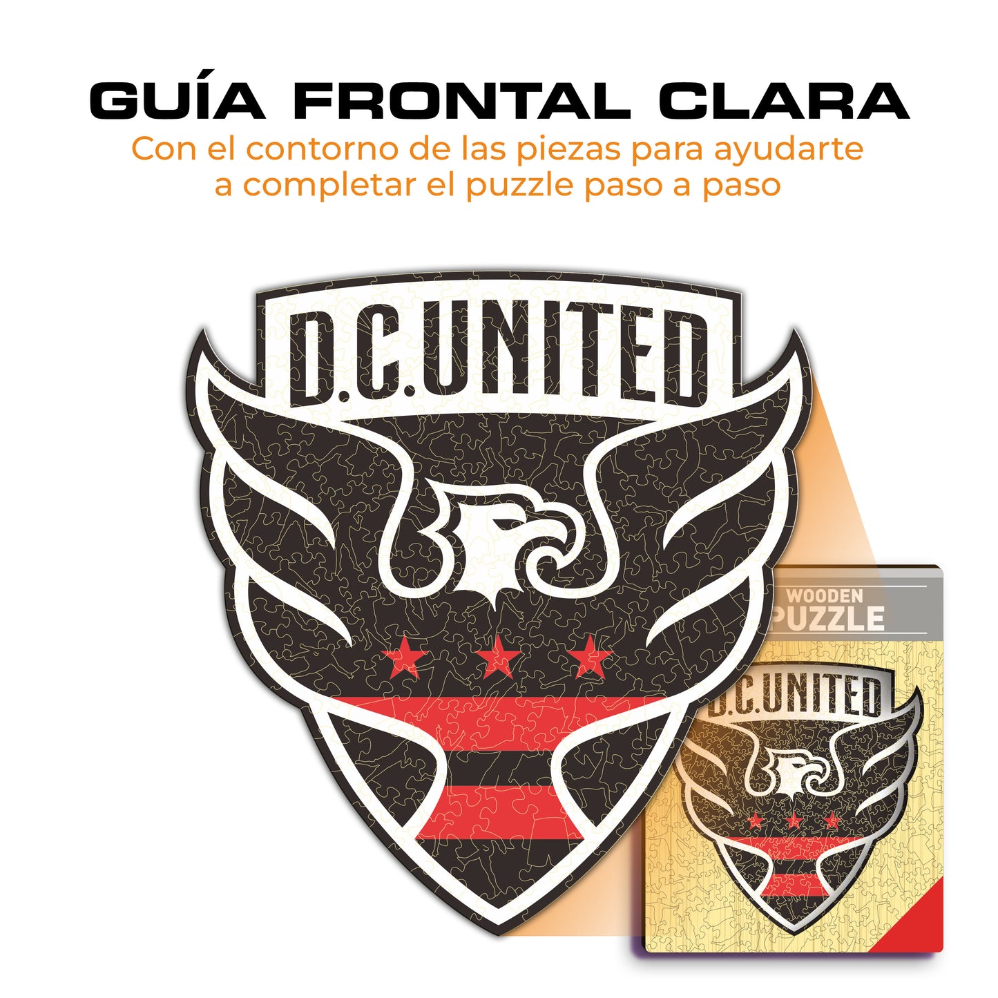 DC United® Escudo - Rompecabezas de Madera