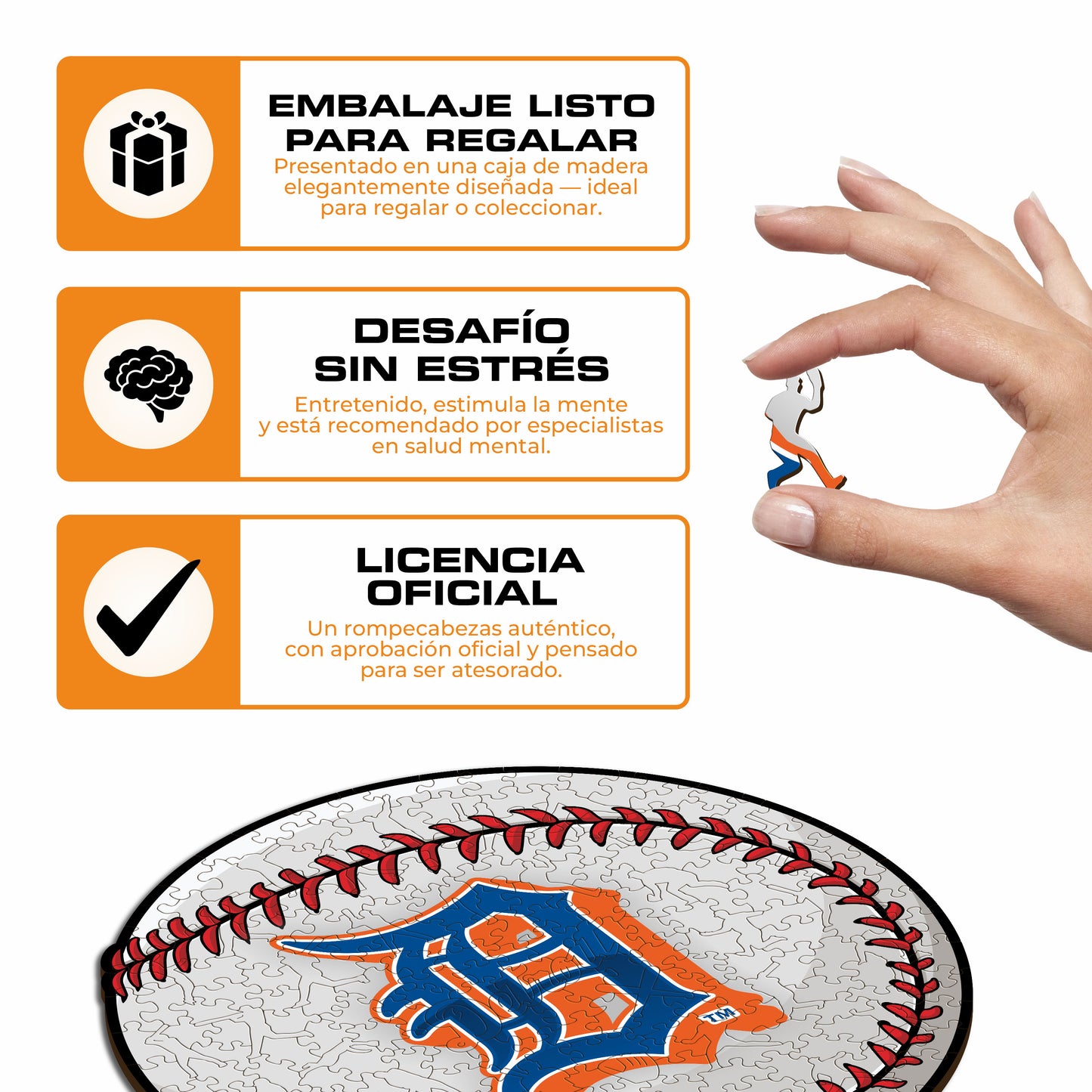 Detroit Tigers™ - Rompecabezas de Madera