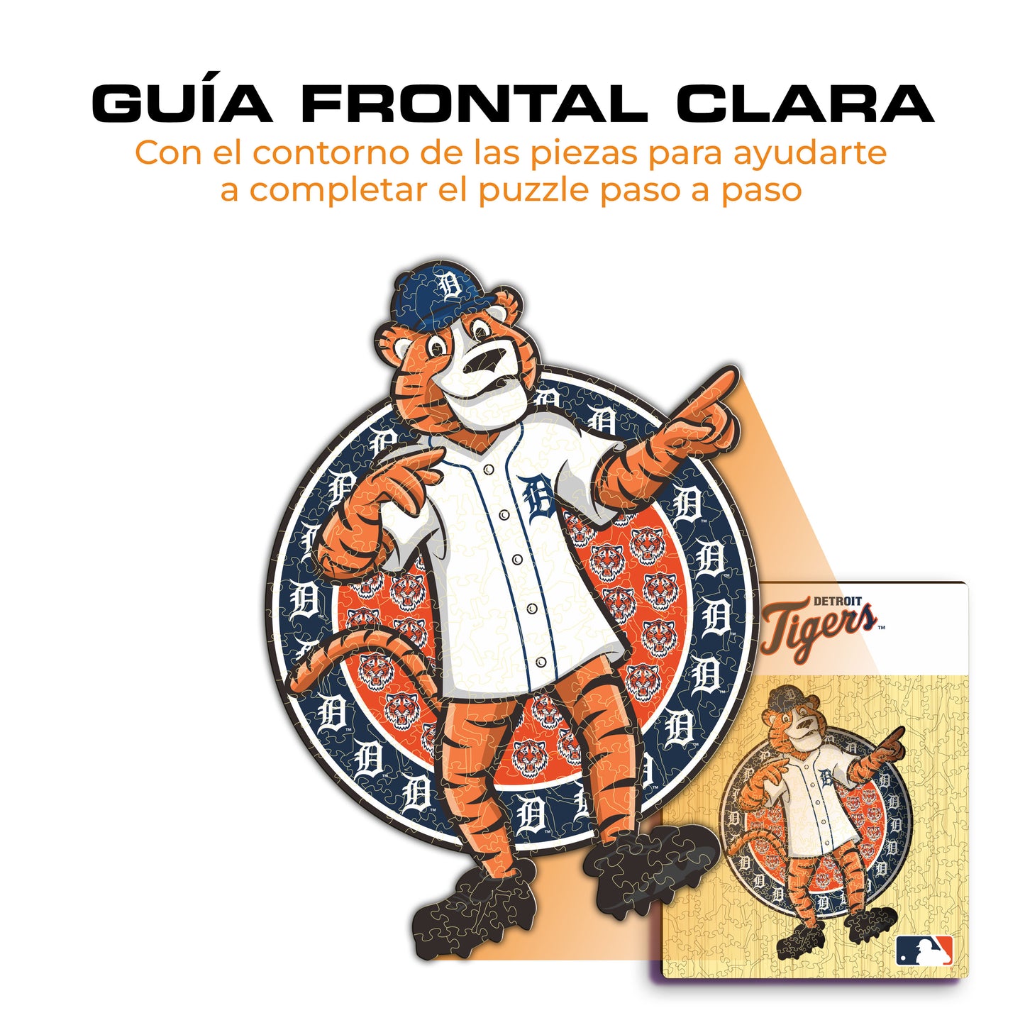 Detroit Tigers™ Mascota - Rompecabezas de Madera