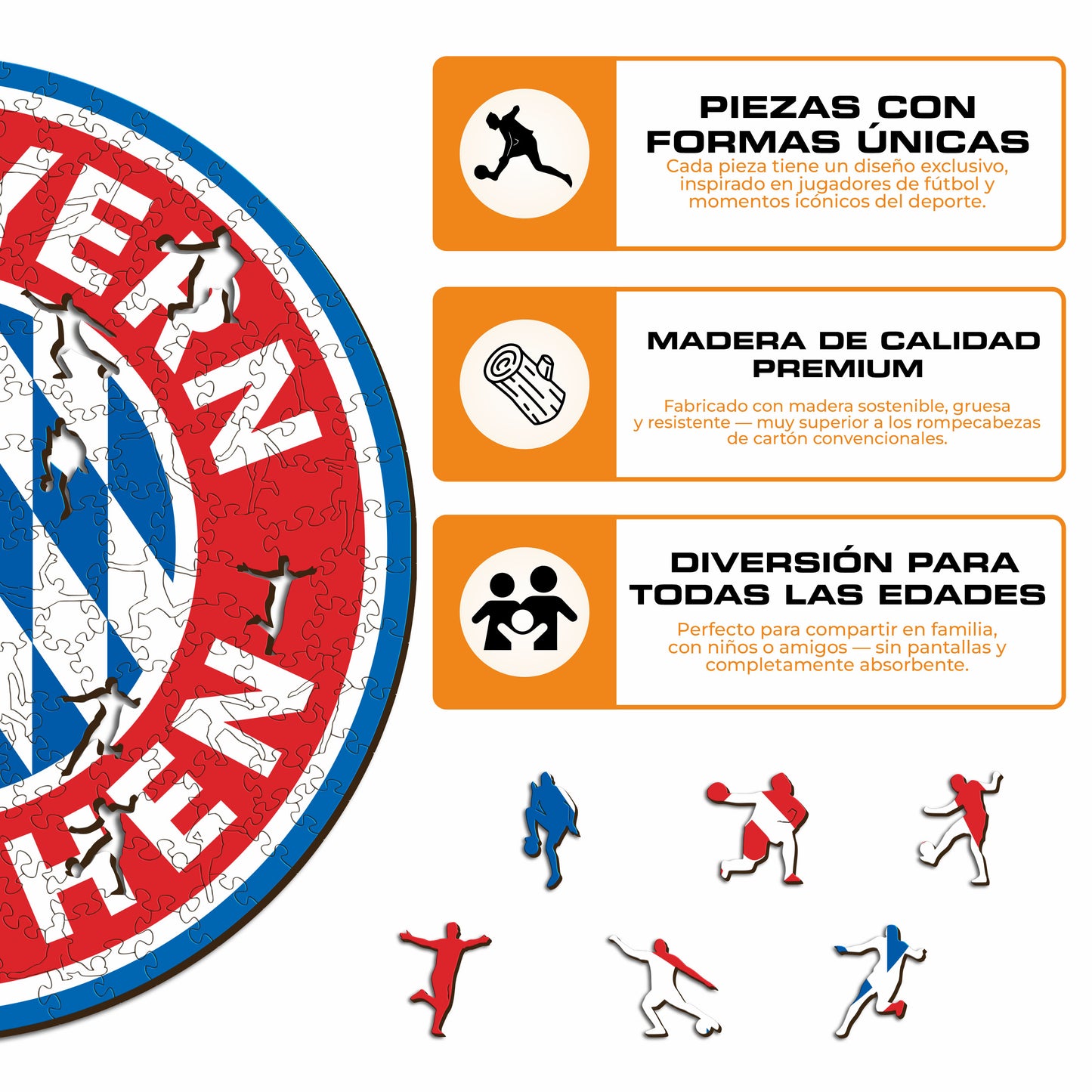 FC Bayern Munich® Escudo - Rompecabezas de Madera