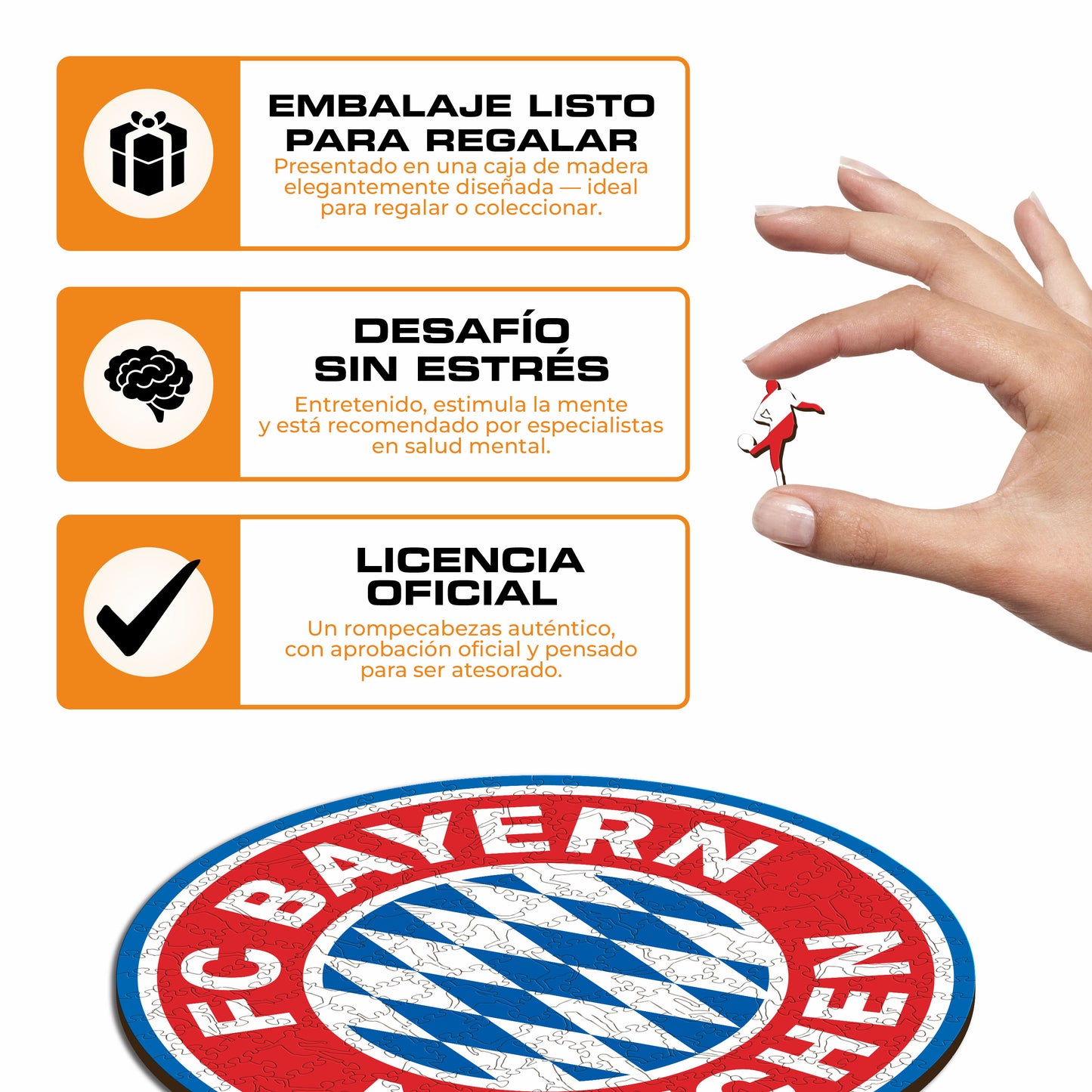 FC Bayern Munich® Escudo - Rompecabezas de Madera