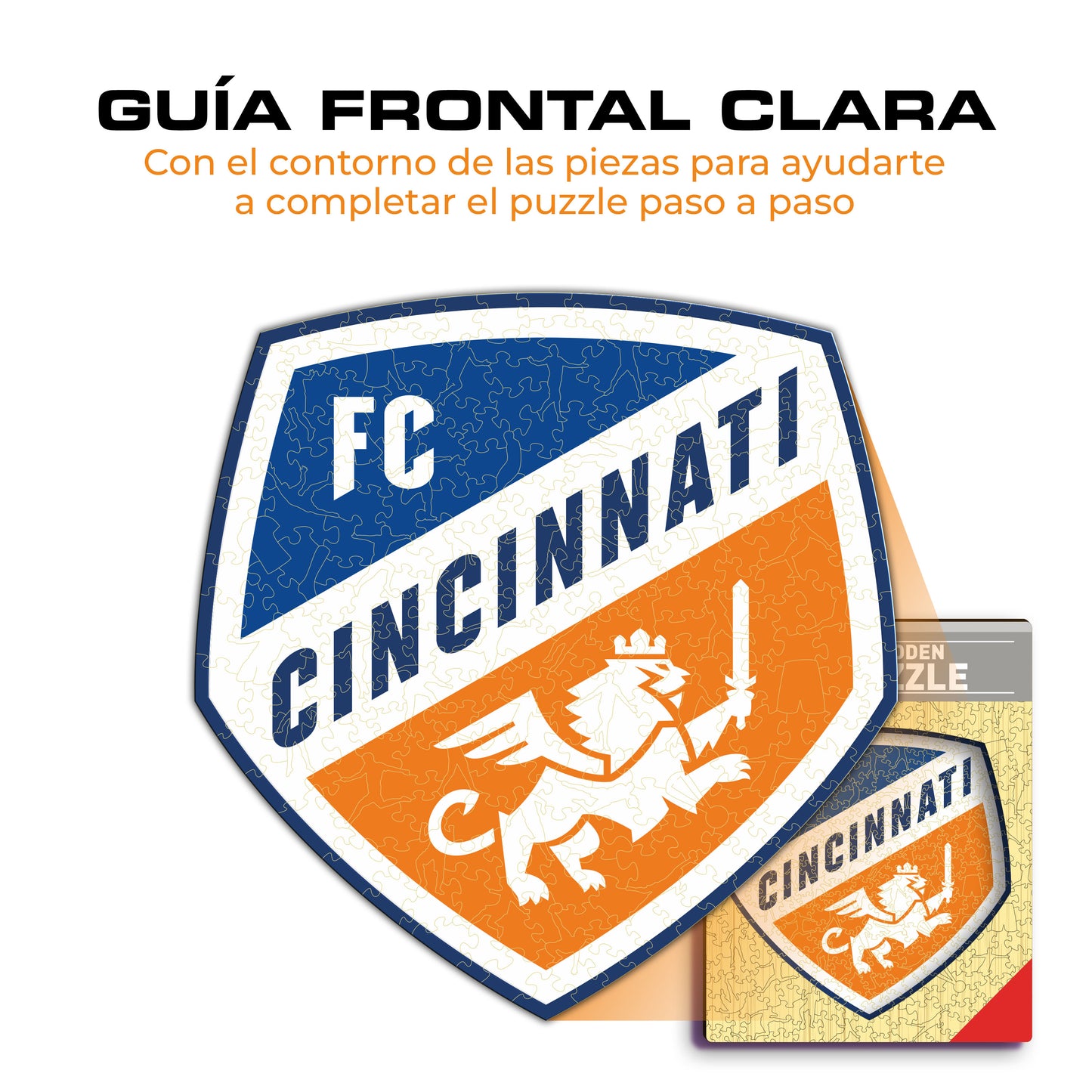 Cincinnati FC® Escudo - Rompecabezas de Madera