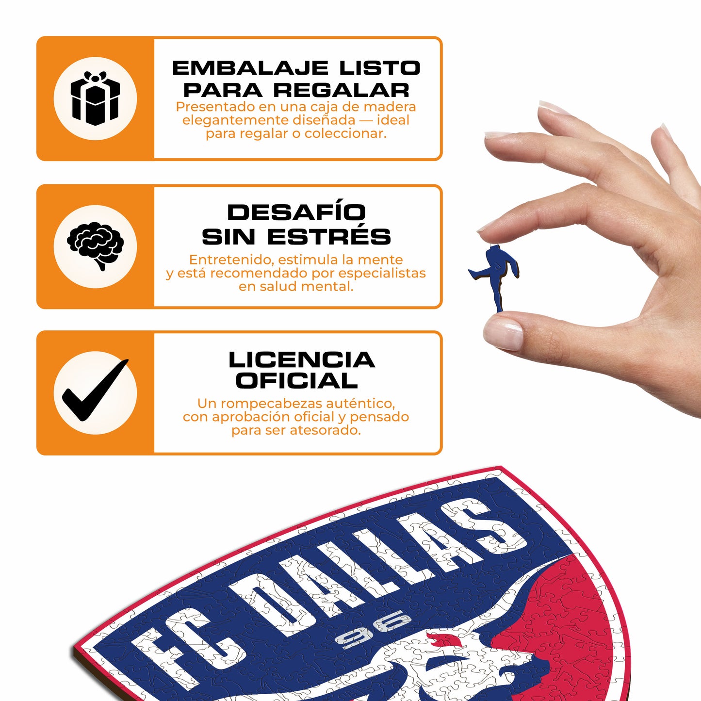 Dallas FC® Escudo - Rompecabezas de Madera
