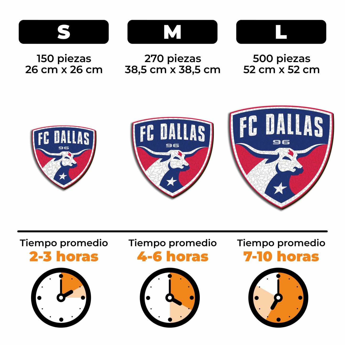 Dallas FC® Escudo - Rompecabezas de Madera