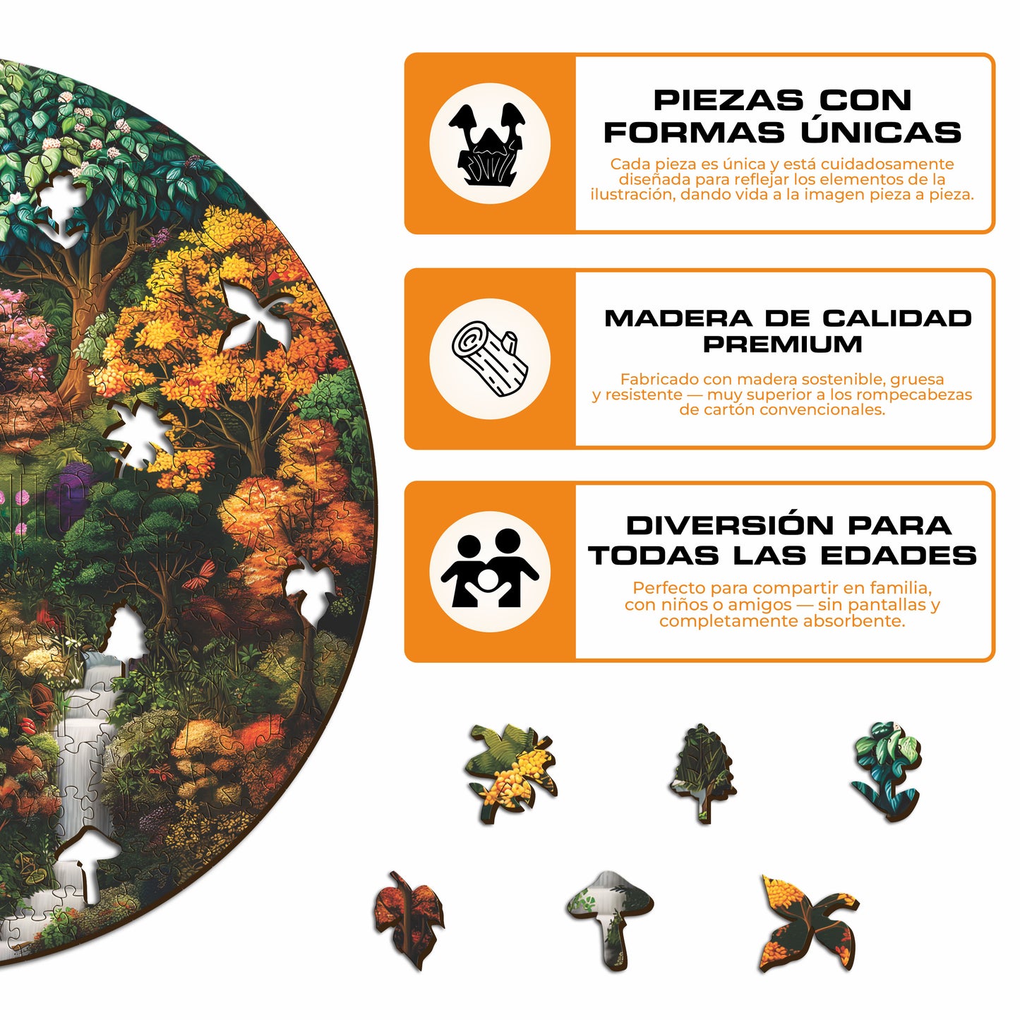 Fuente Mística - Rompecabezas de Madera