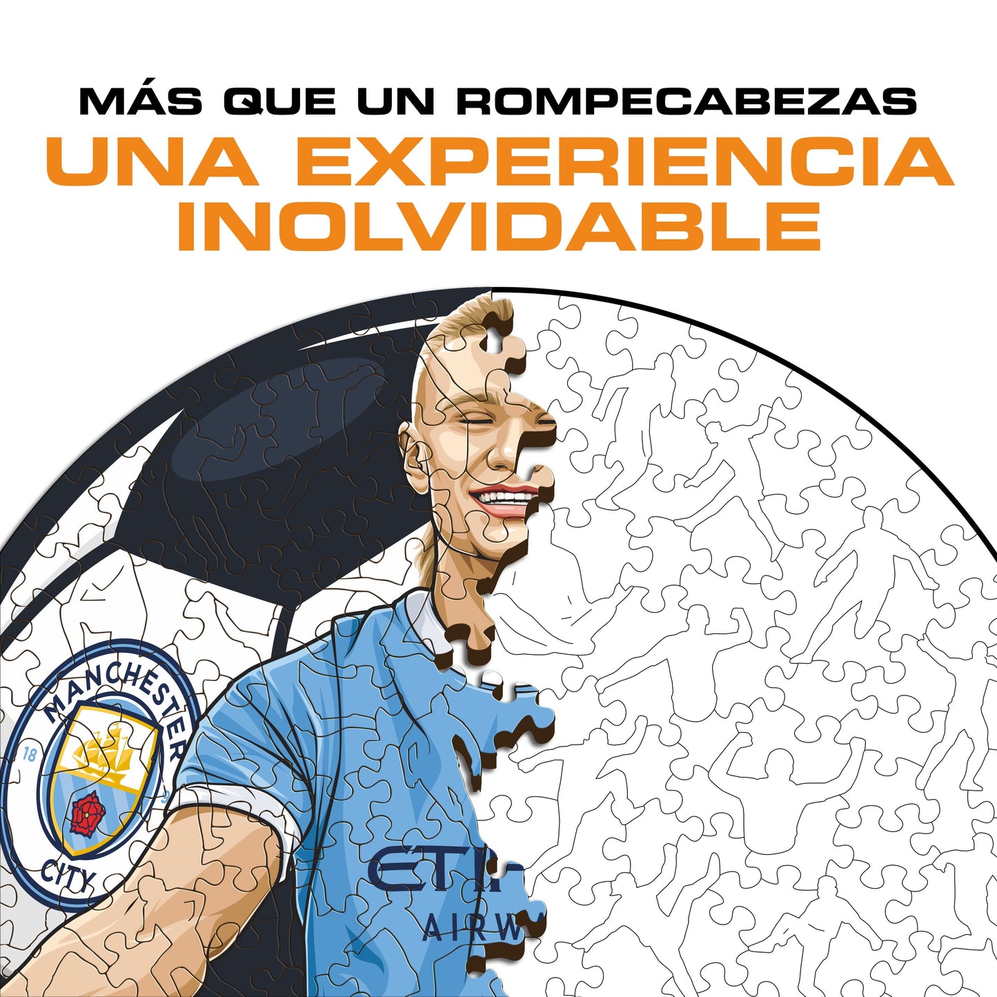 Erling Haaland - Rompecabezas de Madera