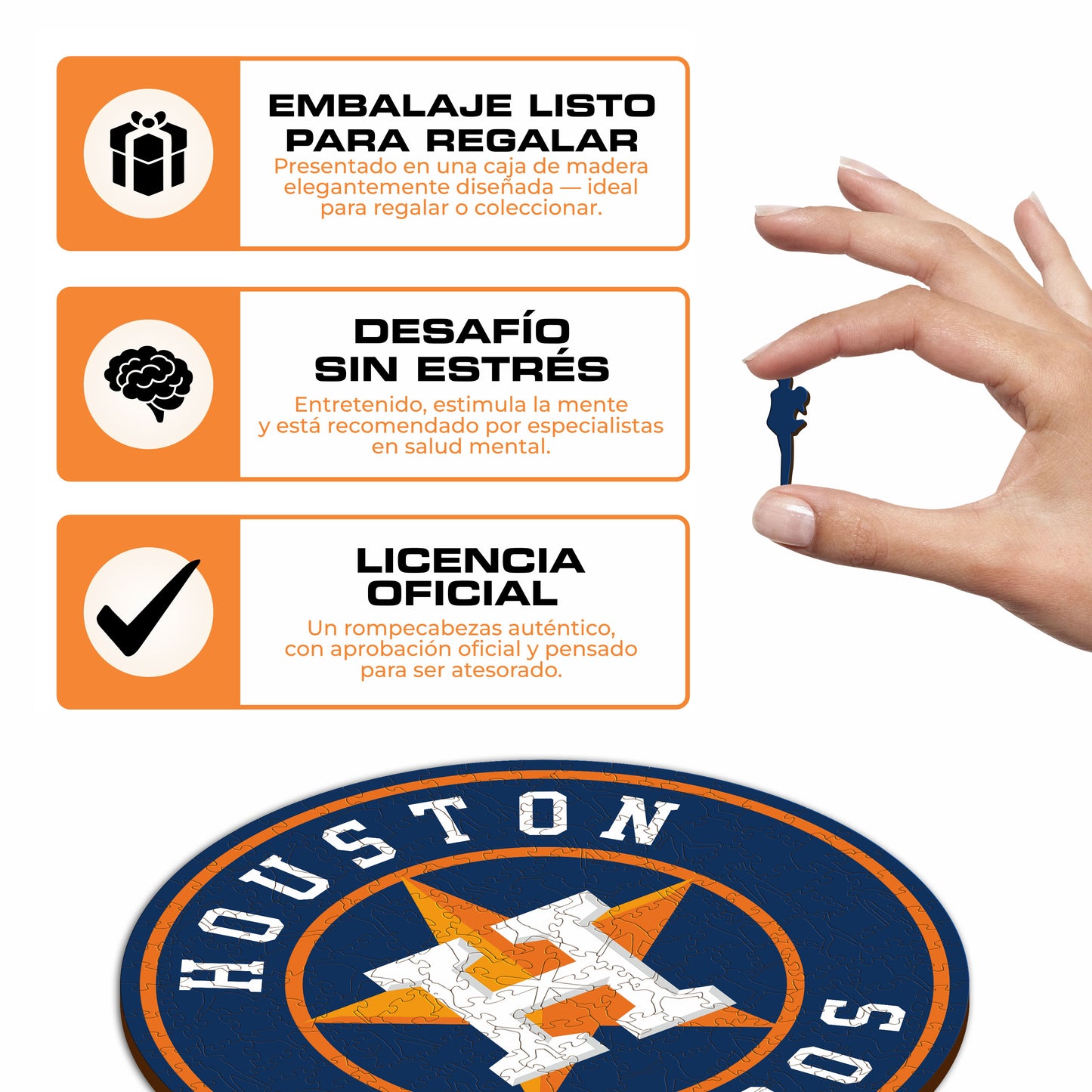 Houston Astros™ - Rompecabezas de Madera