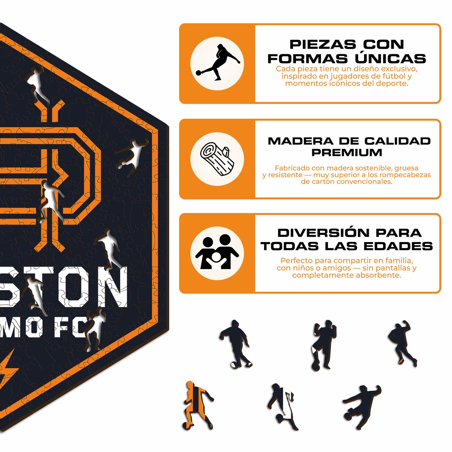 Houston Dynamo® Escudo - Rompecabezas de Madera
