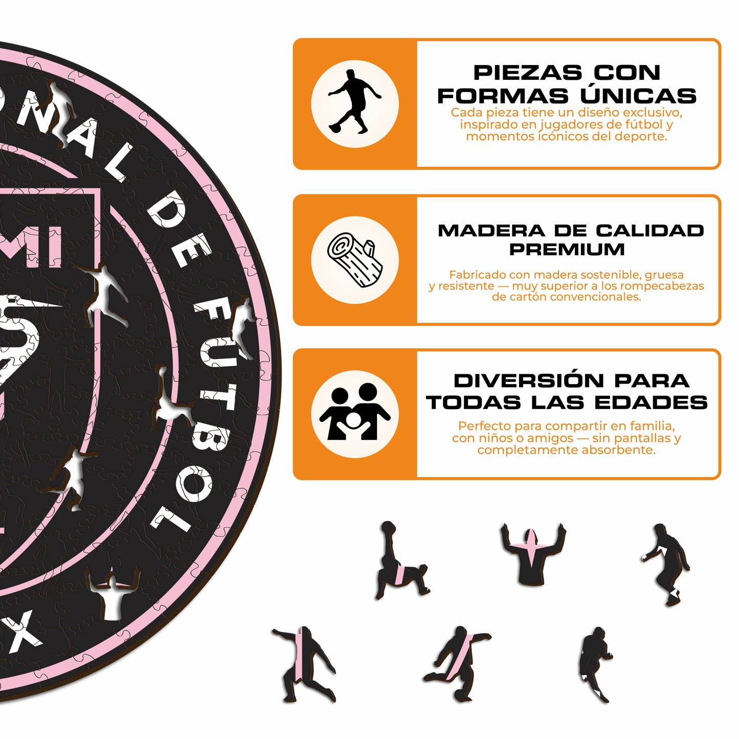 Inter Miami CF® Escudo - Rompecabezas de Madera