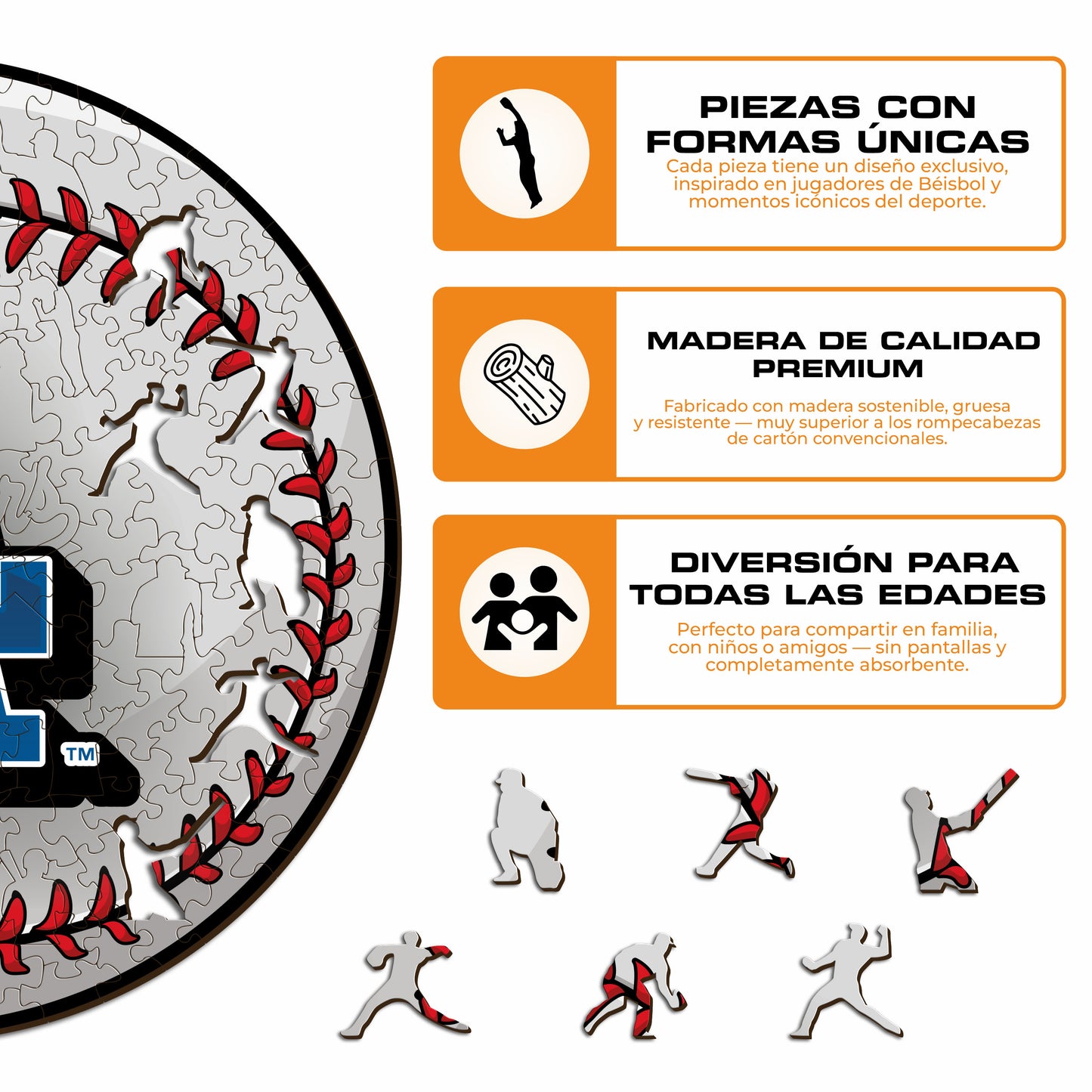 Los Angeles Dodgers™ - Rompecabezas de Madera