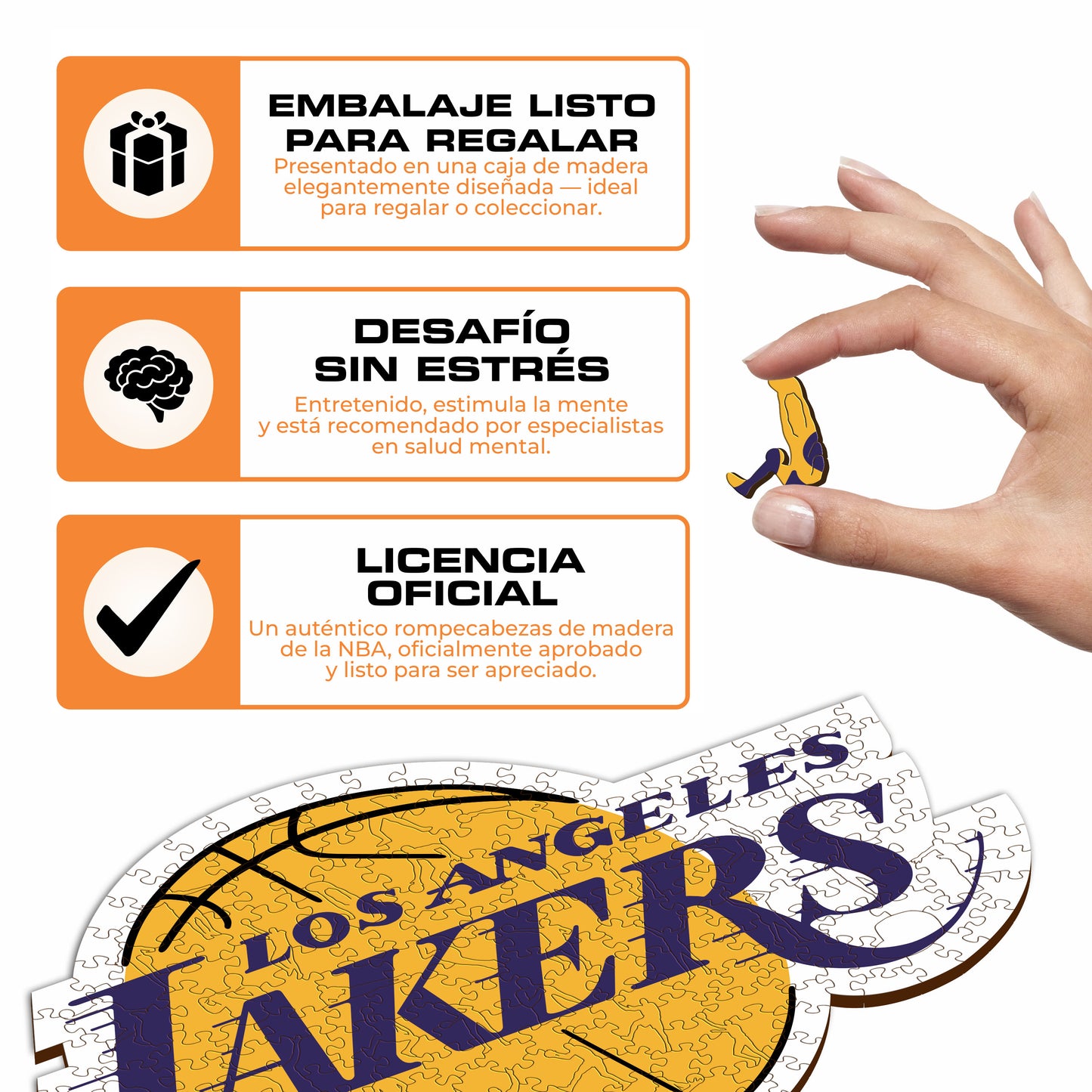 Los Angeles Lakers™ - Rompecabezas de Madera
