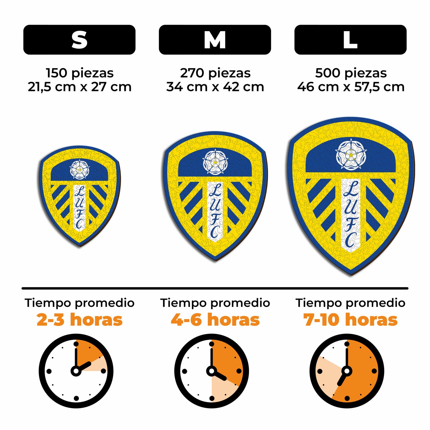 Leeds United FC® Escudo - Rompecabezas de Madera