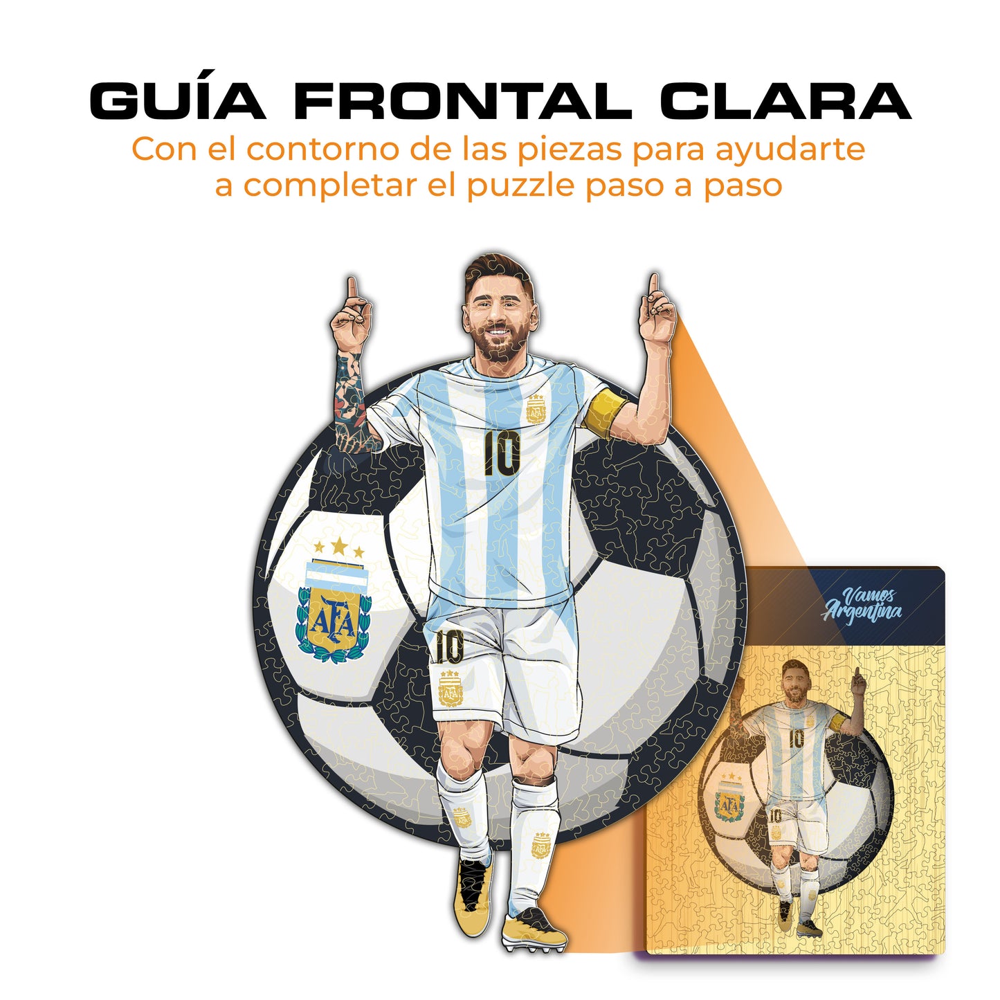 Lionel Messi - Rompecabezas de Madera