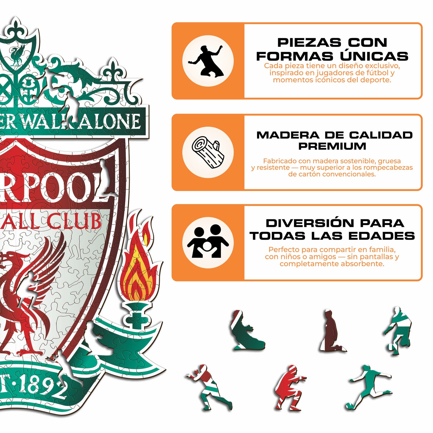 Liverpool FC® Escudo - Rompecabezas de Madera