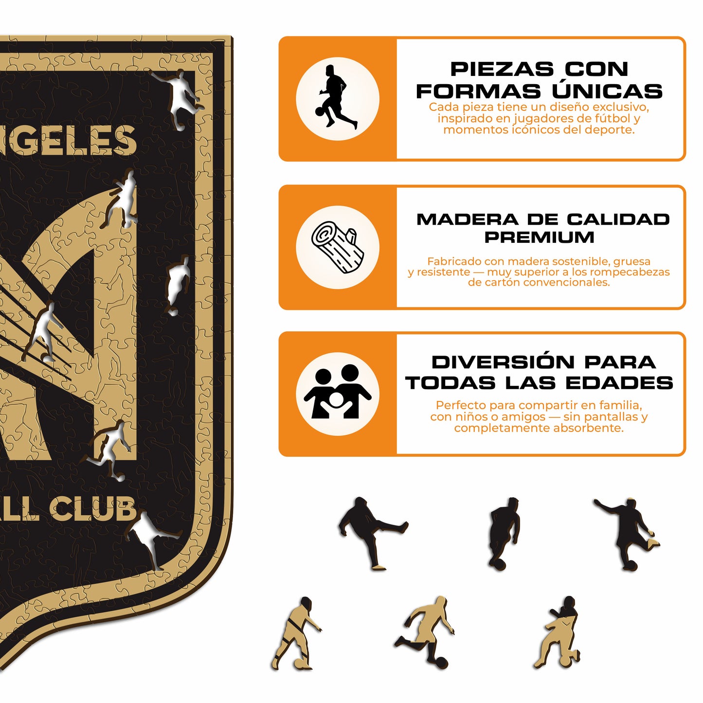 Los Angeles FC® Escudo - Rompecabezas de Madera