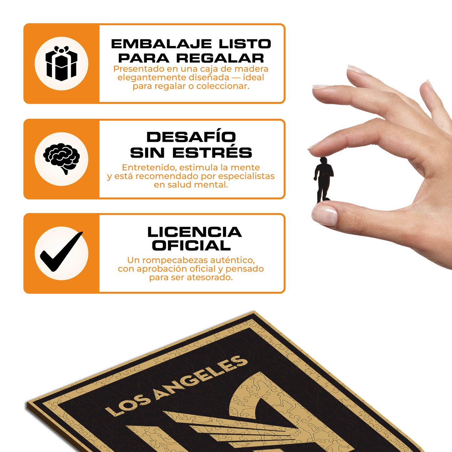 Los Angeles FC® Escudo - Rompecabezas de Madera