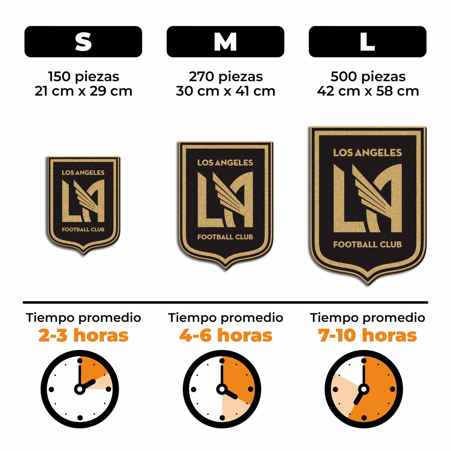 Los Angeles FC® Escudo - Rompecabezas de Madera