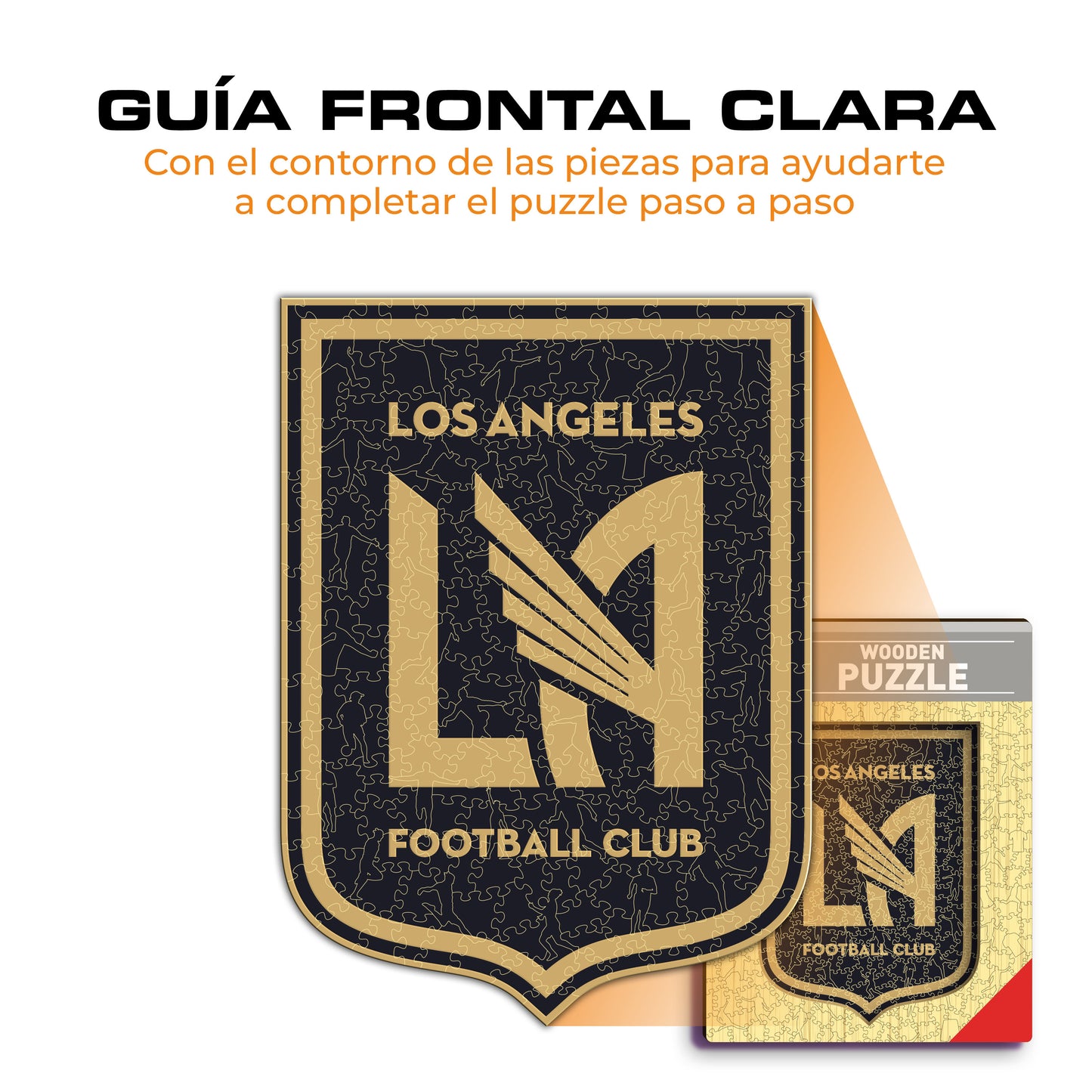 Los Angeles FC® Escudo - Rompecabezas de Madera