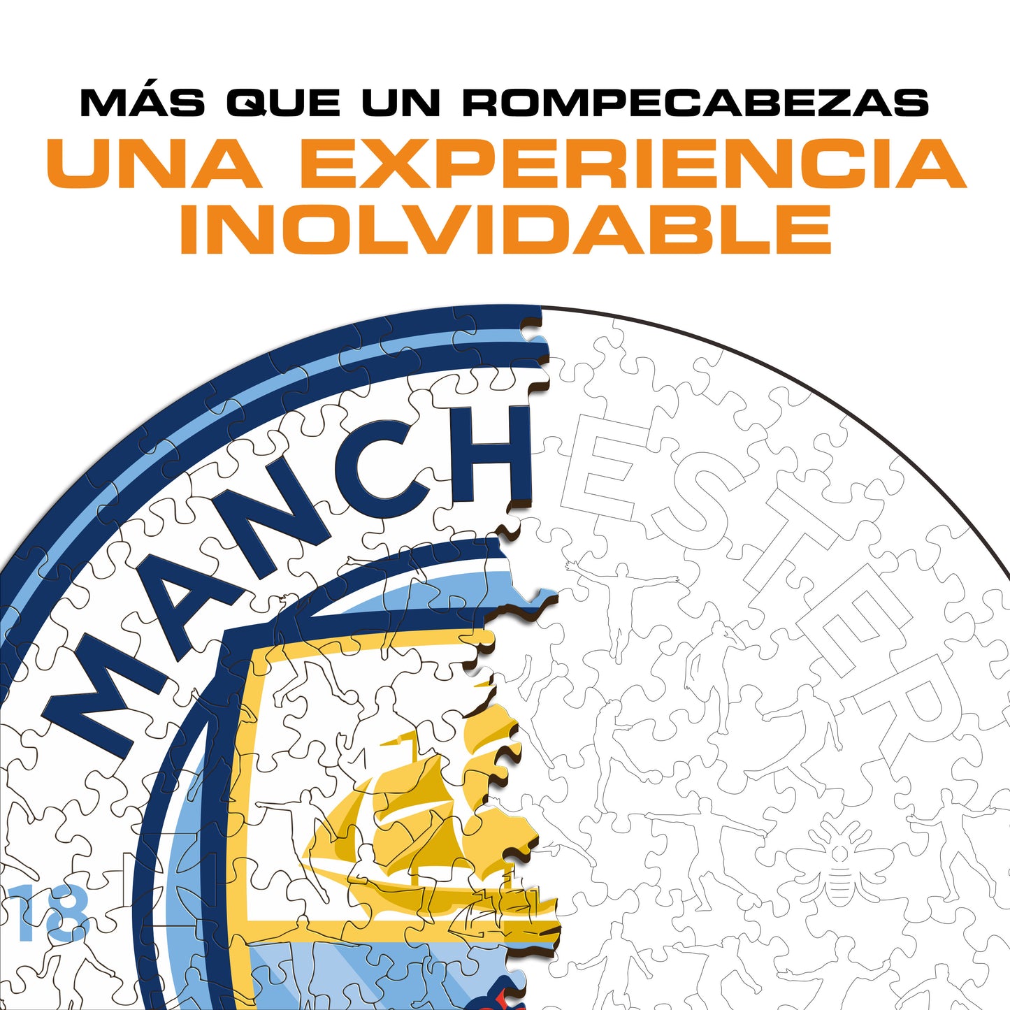 Manchester City FC® Escudo - Rompecabezas de Madera