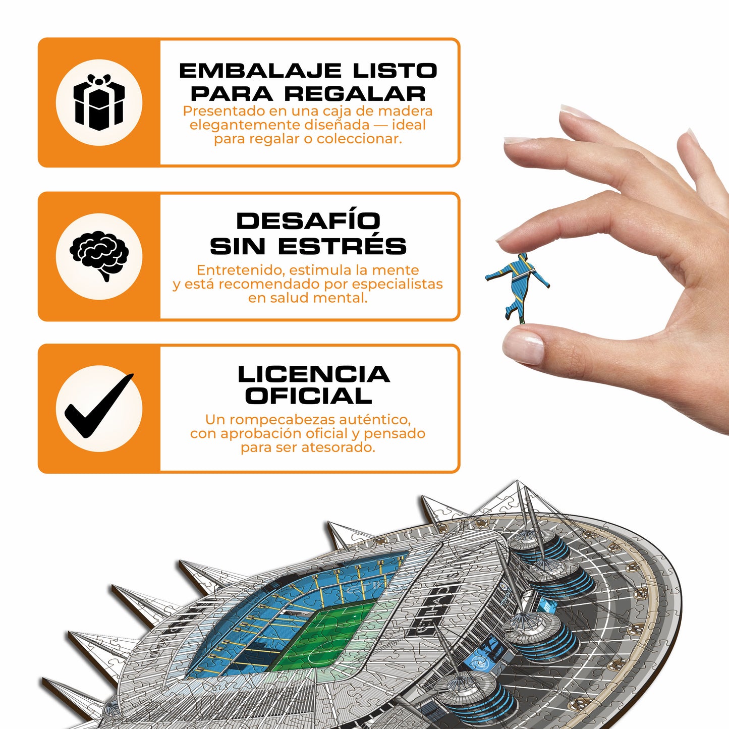 Manchester City FC® Etihad Stadium - Rompecabezas de Madera