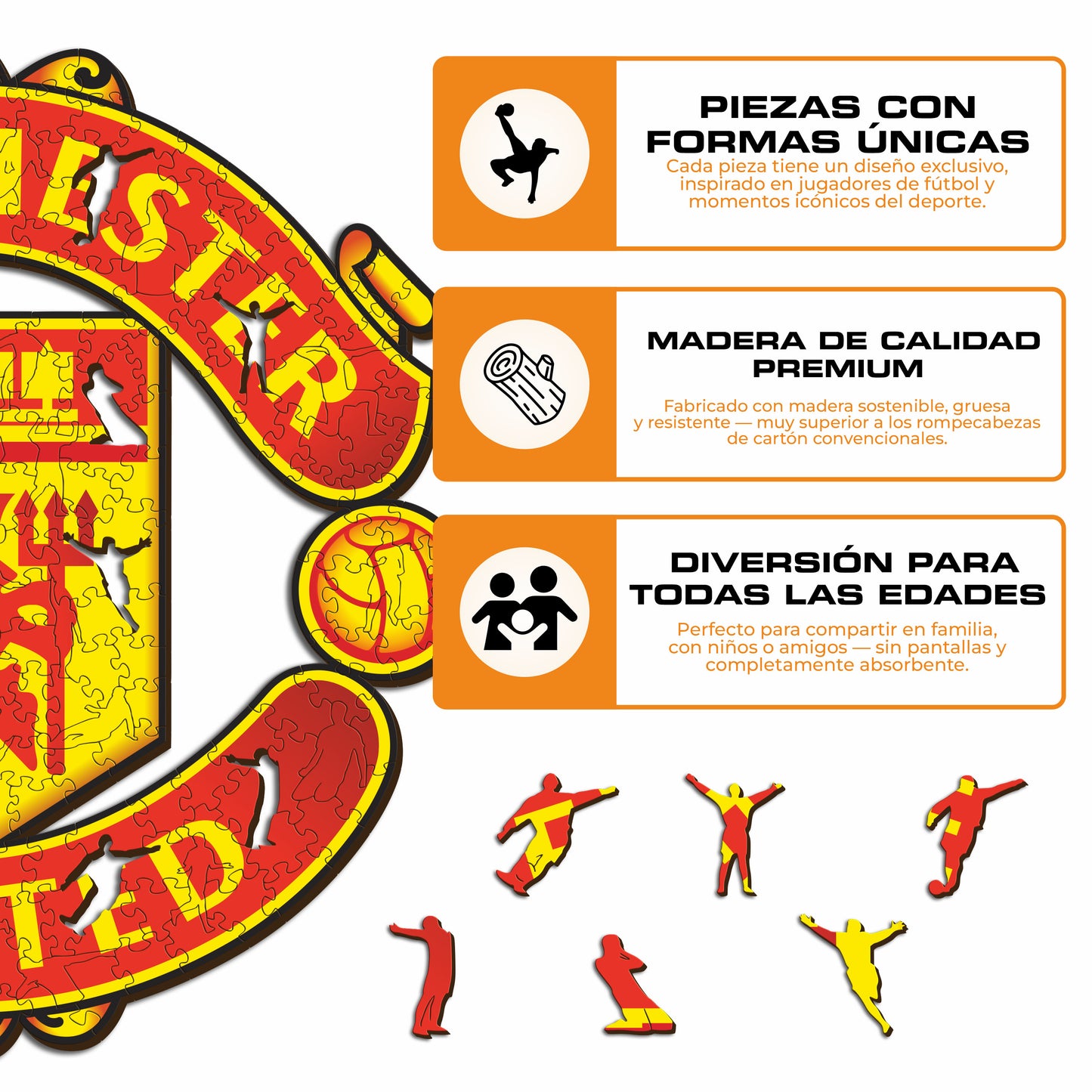 Manchester United FC® Escudo - Rompecabezas de Madera