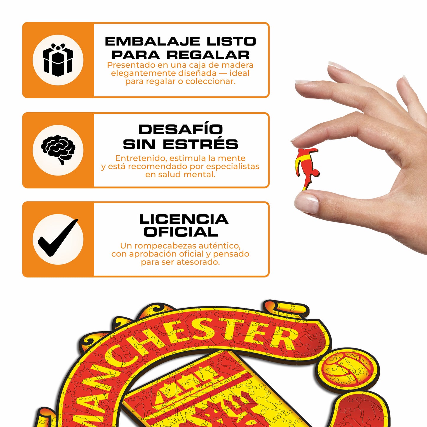 Manchester United FC® Escudo - Rompecabezas de Madera