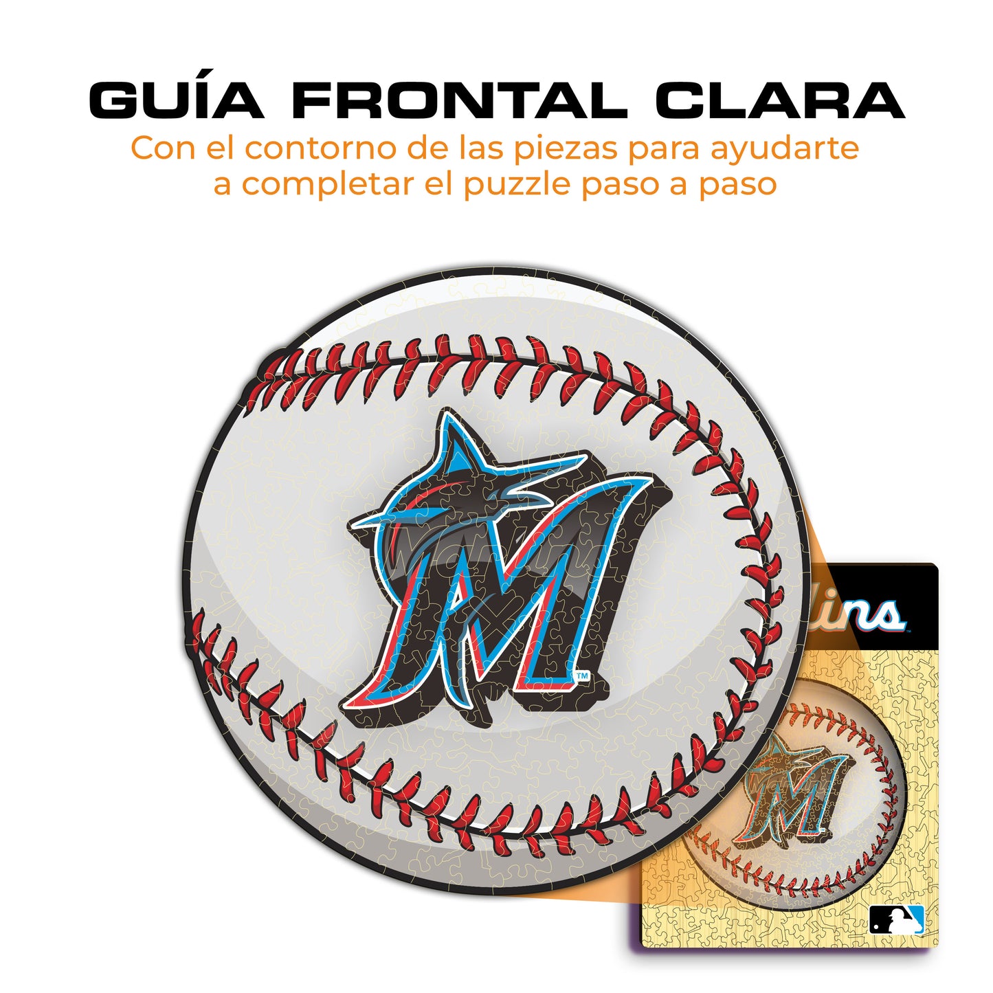 Miami Marlins™ - Rompecabezas de Madera