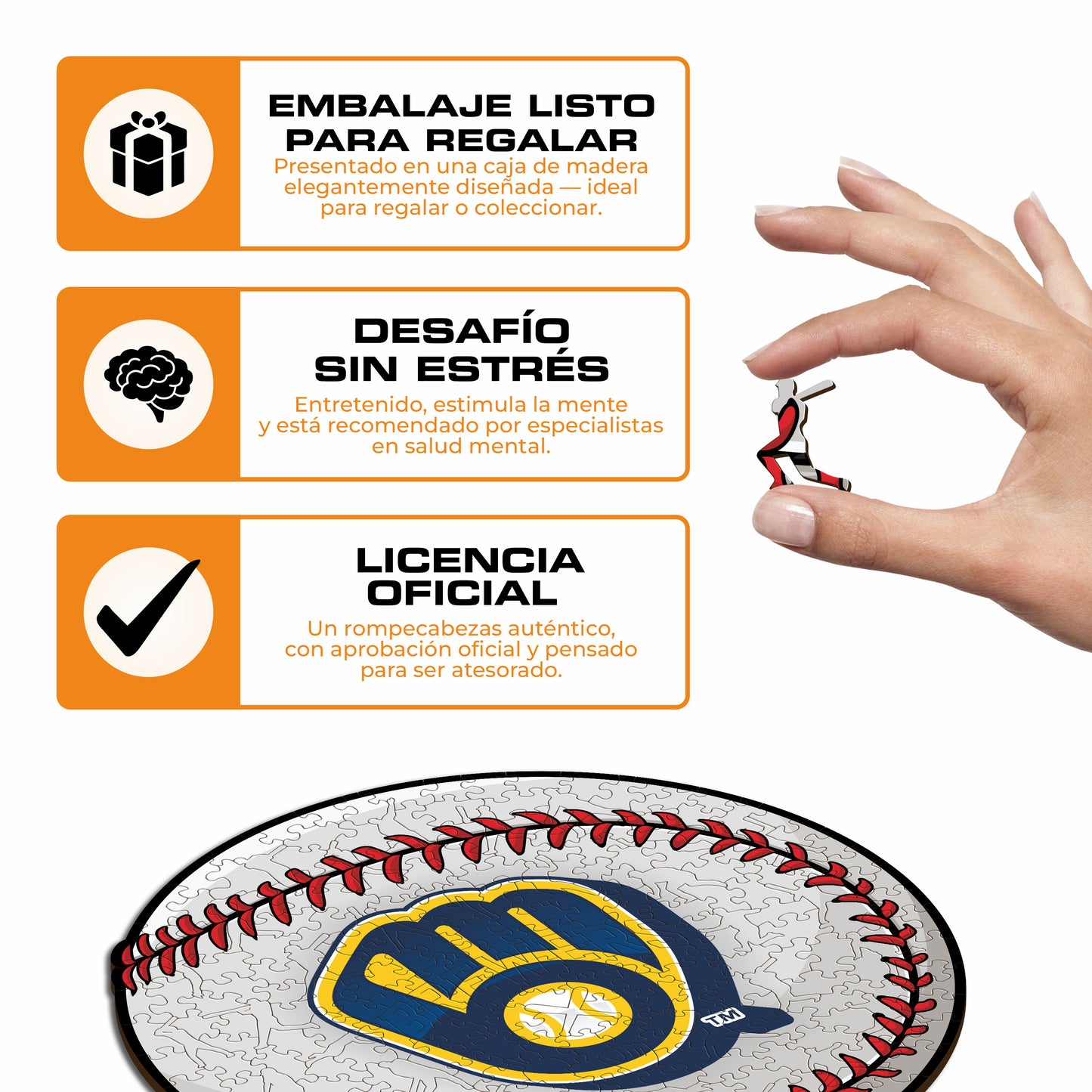 Milwaukee Brewers™ - Rompecabezas de Madera