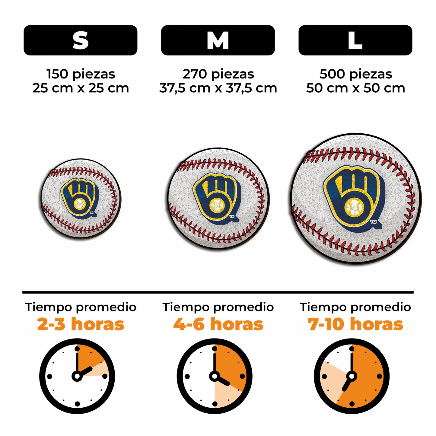 Milwaukee Brewers™ - Rompecabezas de Madera