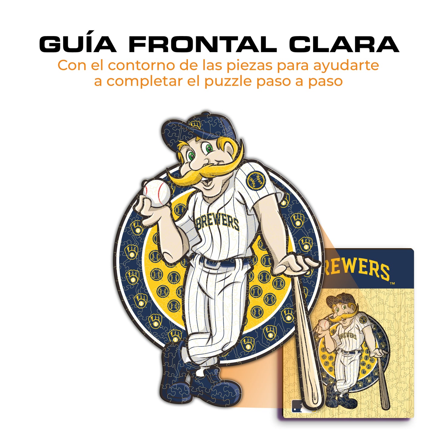 Milwaukee Brewers™ Mascota - Rompecabezas de Madera