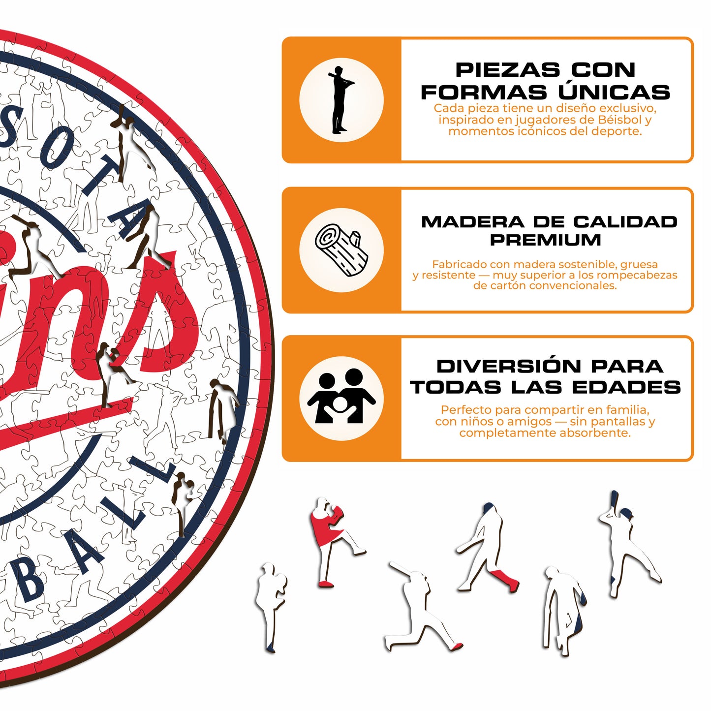 Minnesota Twins™ - Rompecabezas de Madera