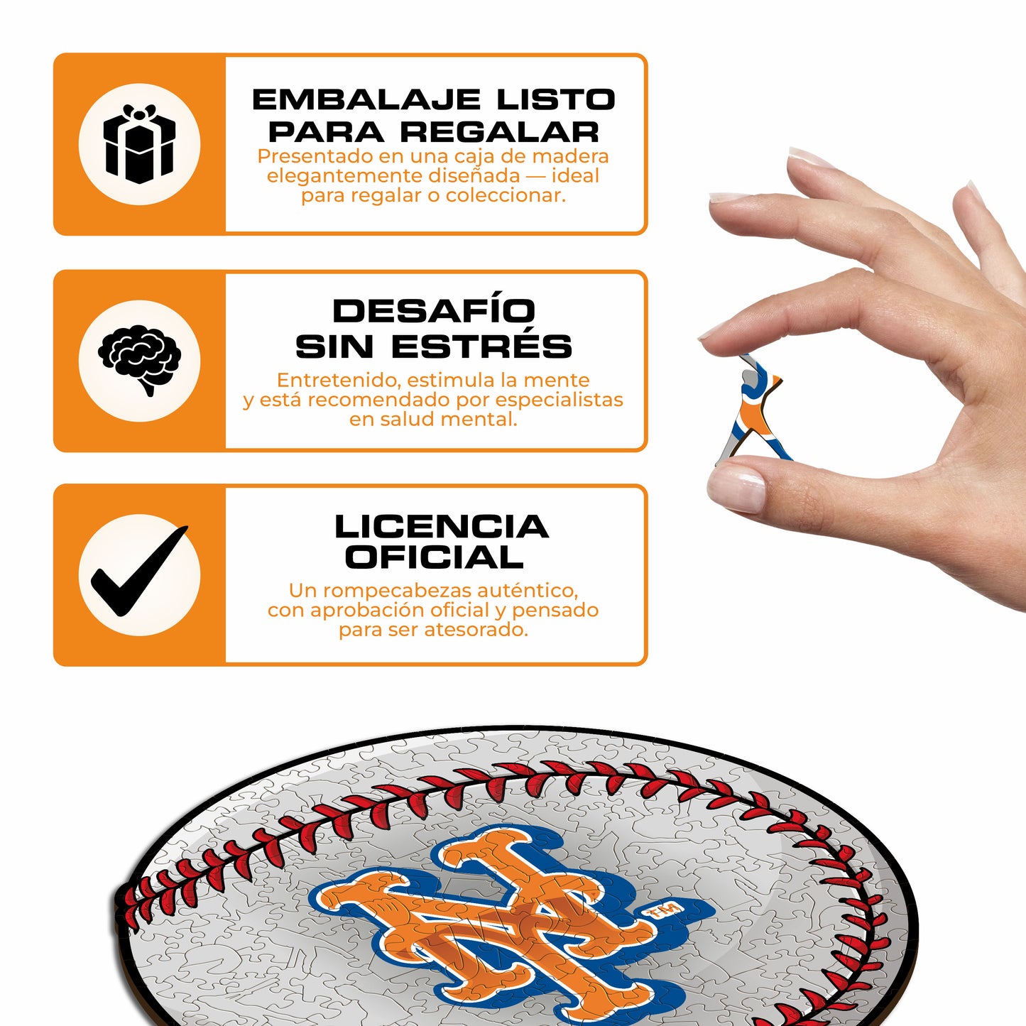 New York Mets™ - Rompecabezas de Madera
