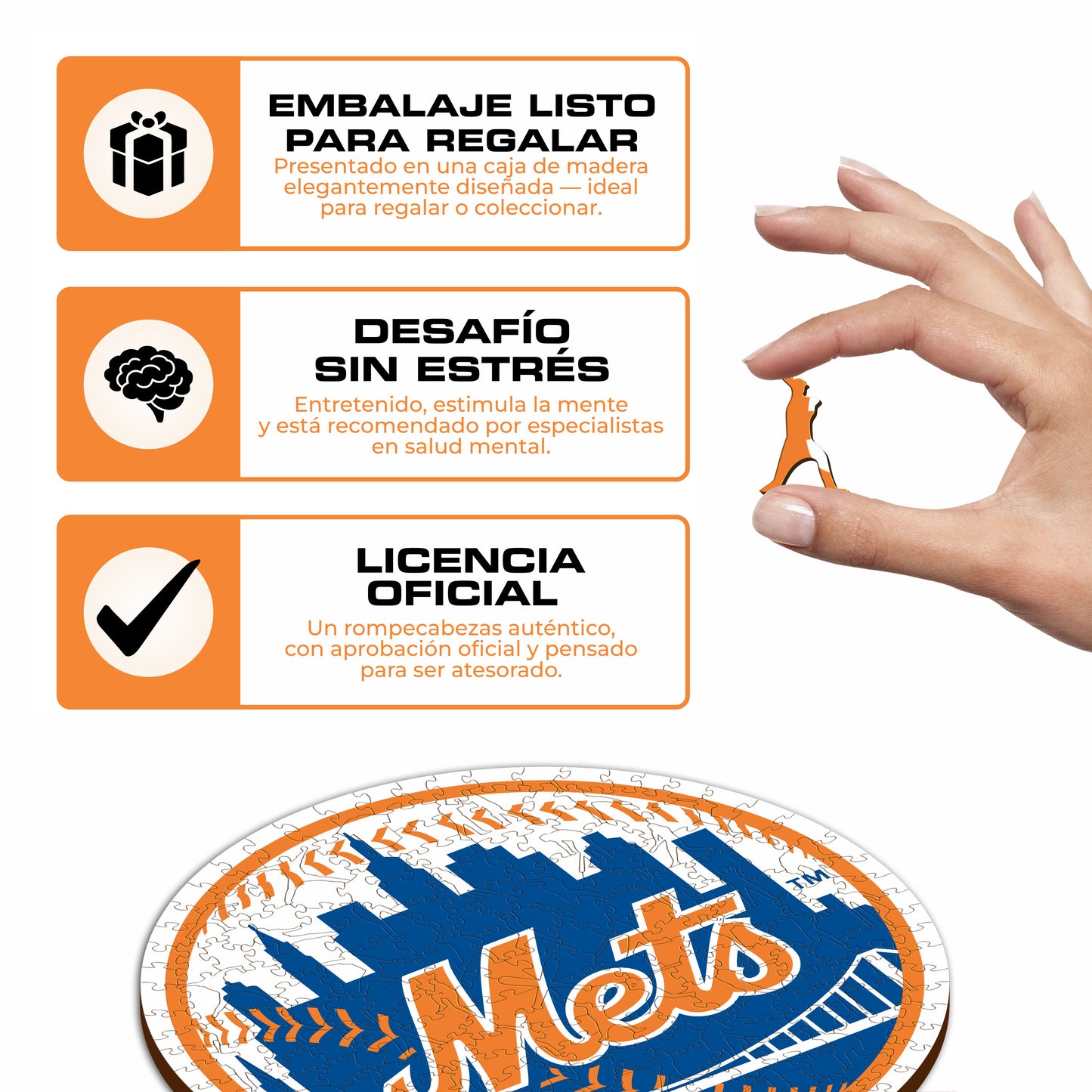 New York Mets™ - Rompecabezas de Madera