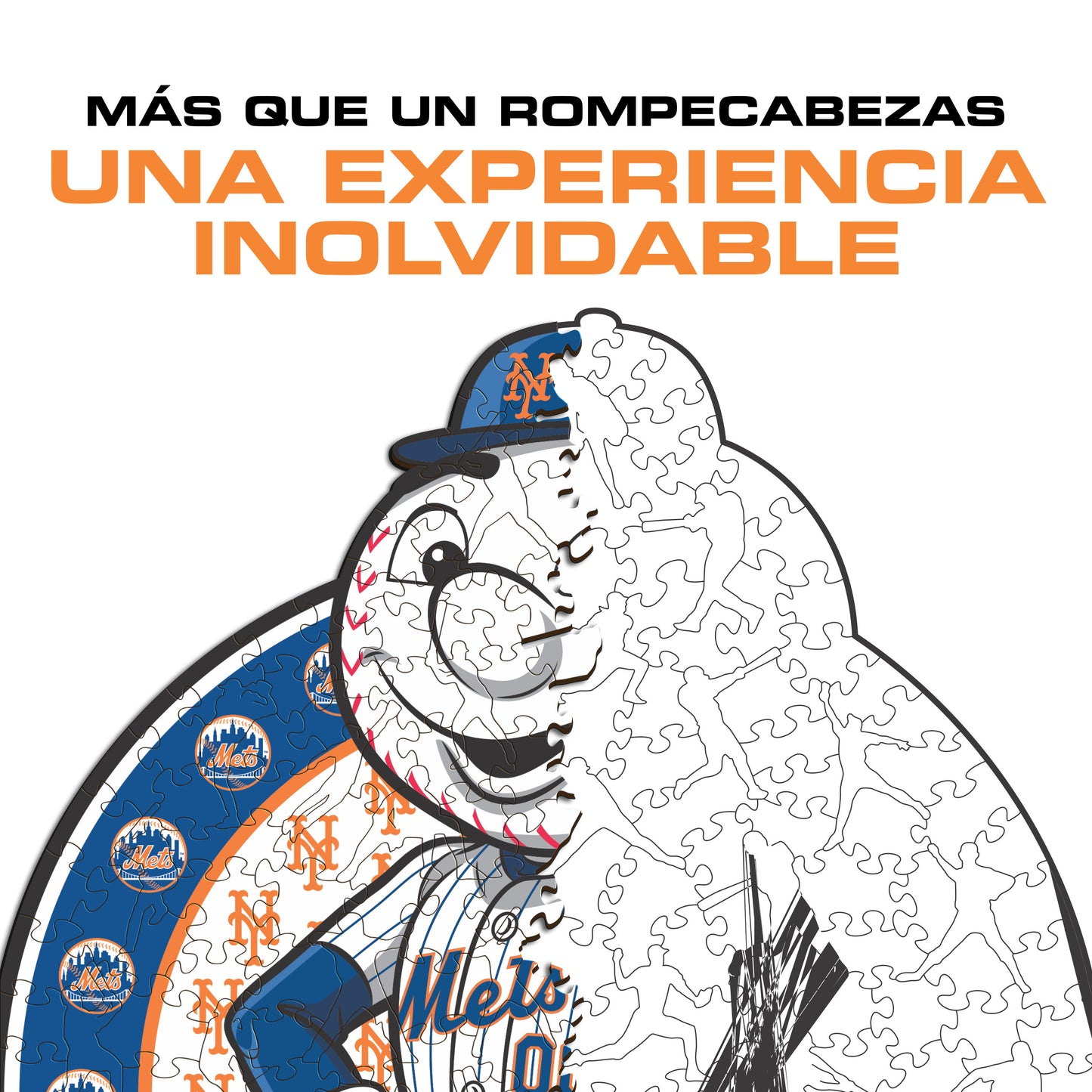 New York Mets™ Mascota - Rompecabezas de Madera