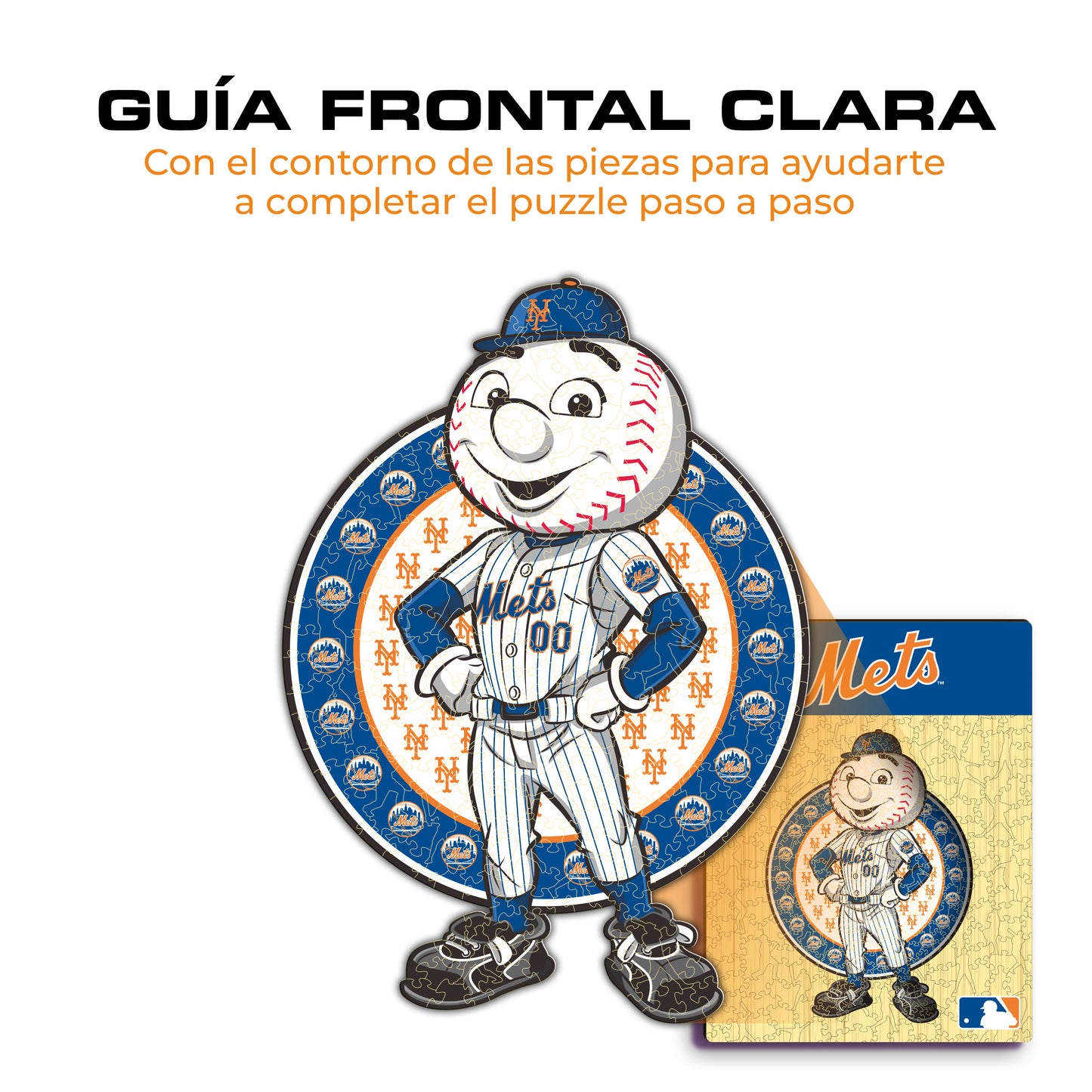 New York Mets™ Mascota - Rompecabezas de Madera