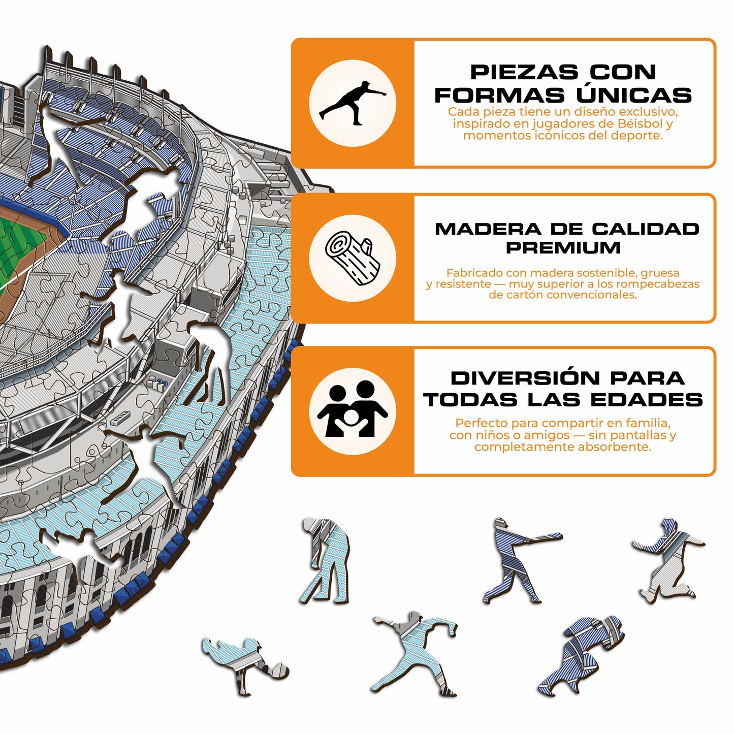 New York Yankees™ Estadio - Rompecabezas de Madera