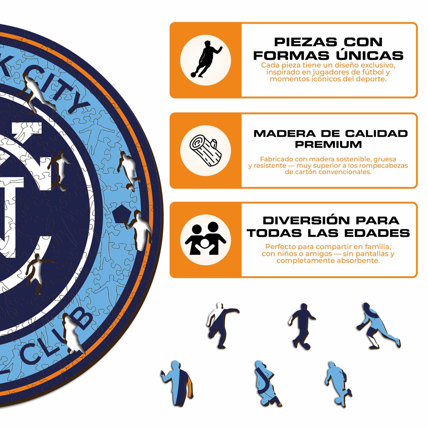 New York City FC® Escudo - Rompecabezas de Madera
