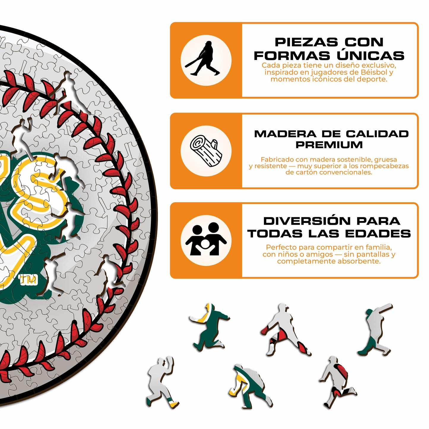 Oakland Athletics™ - Rompecabezas de Madera