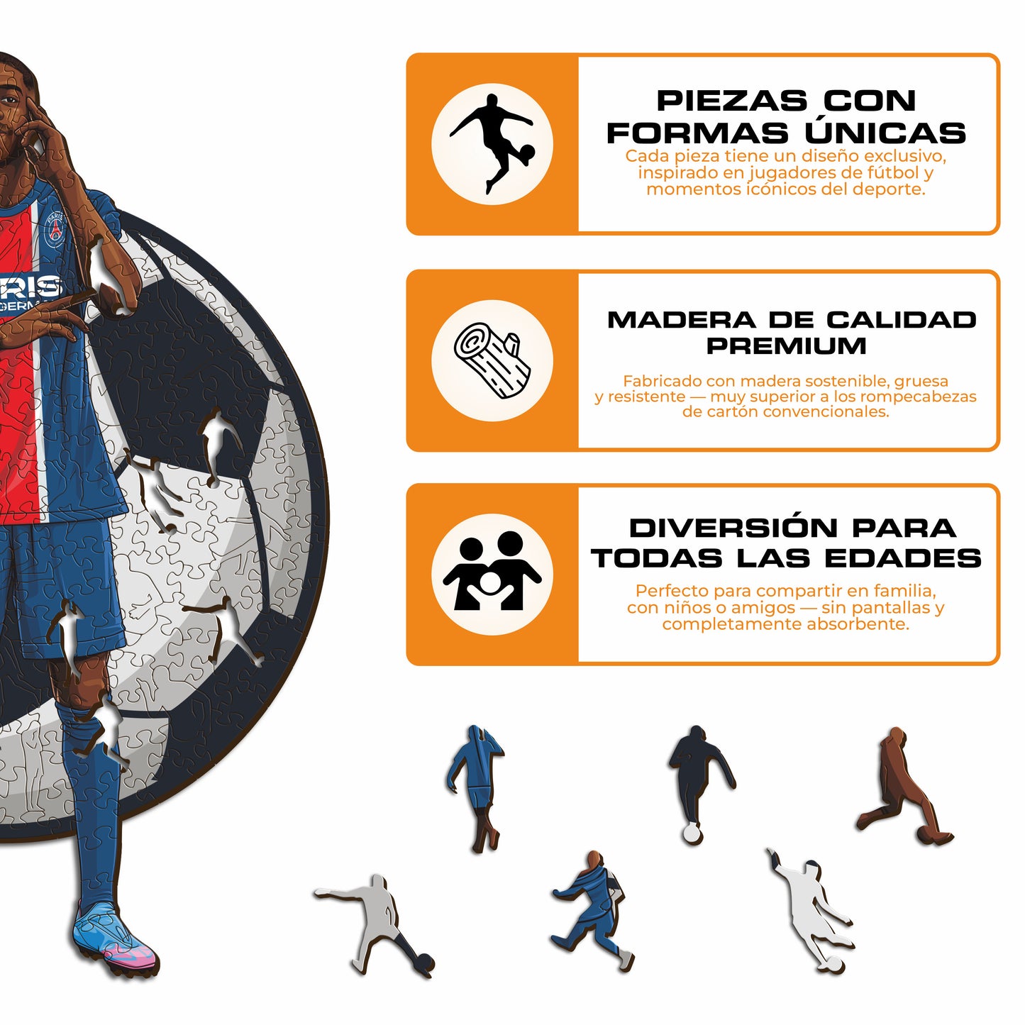 Ousmane Dembélé - Rompecabezas de Madera