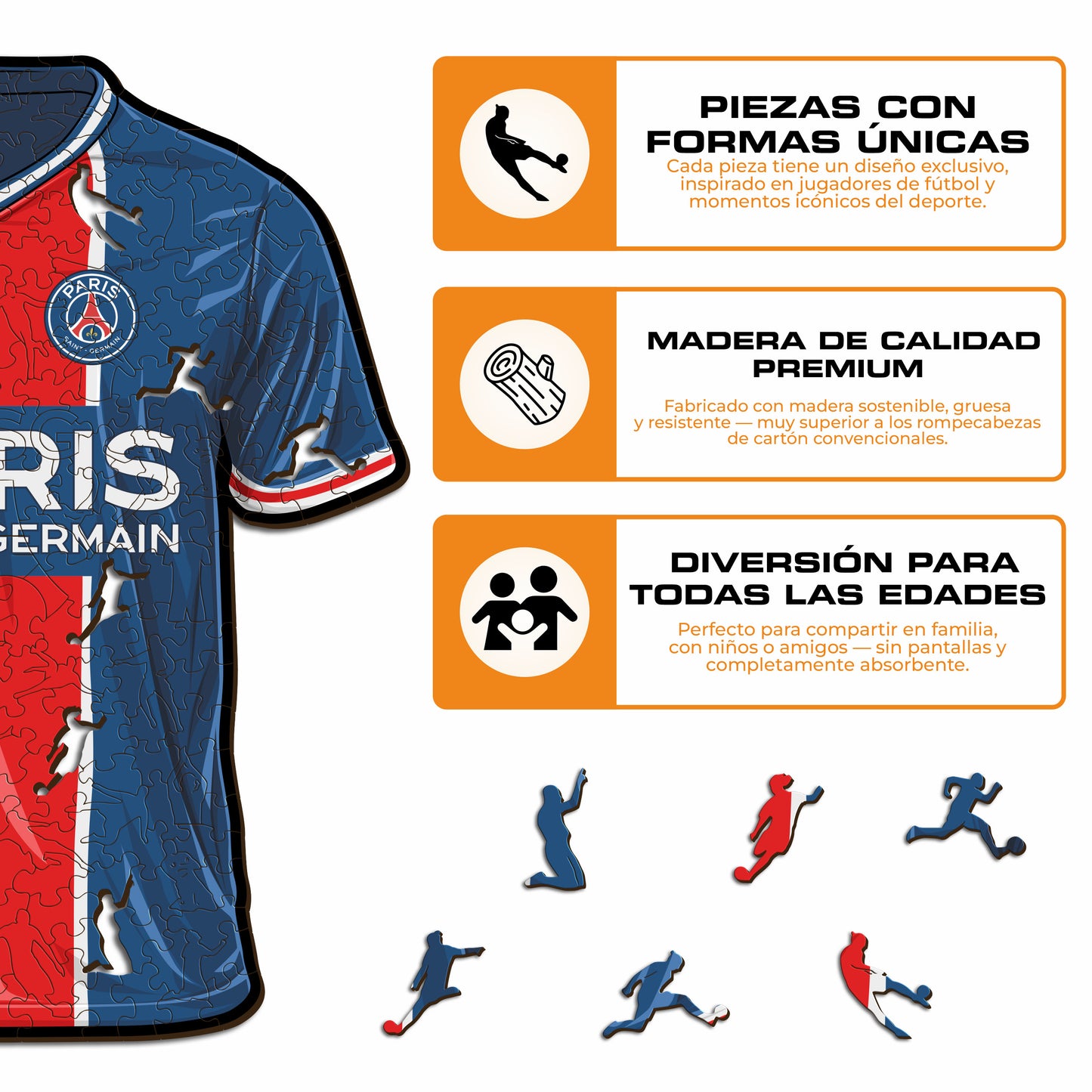 PSG FC® Jersey - Rompecabezas de Madera