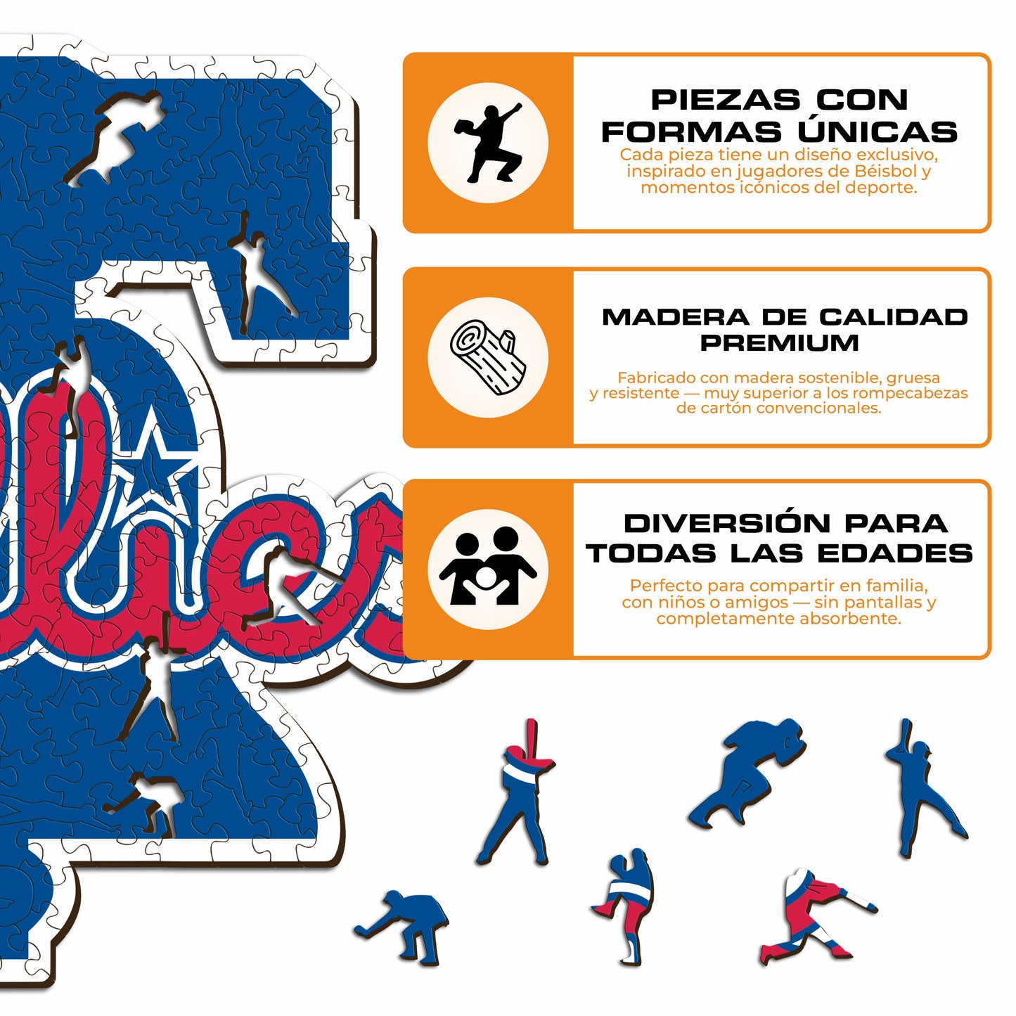 Philadelphia Phillies™ - Rompecabezas de Madera