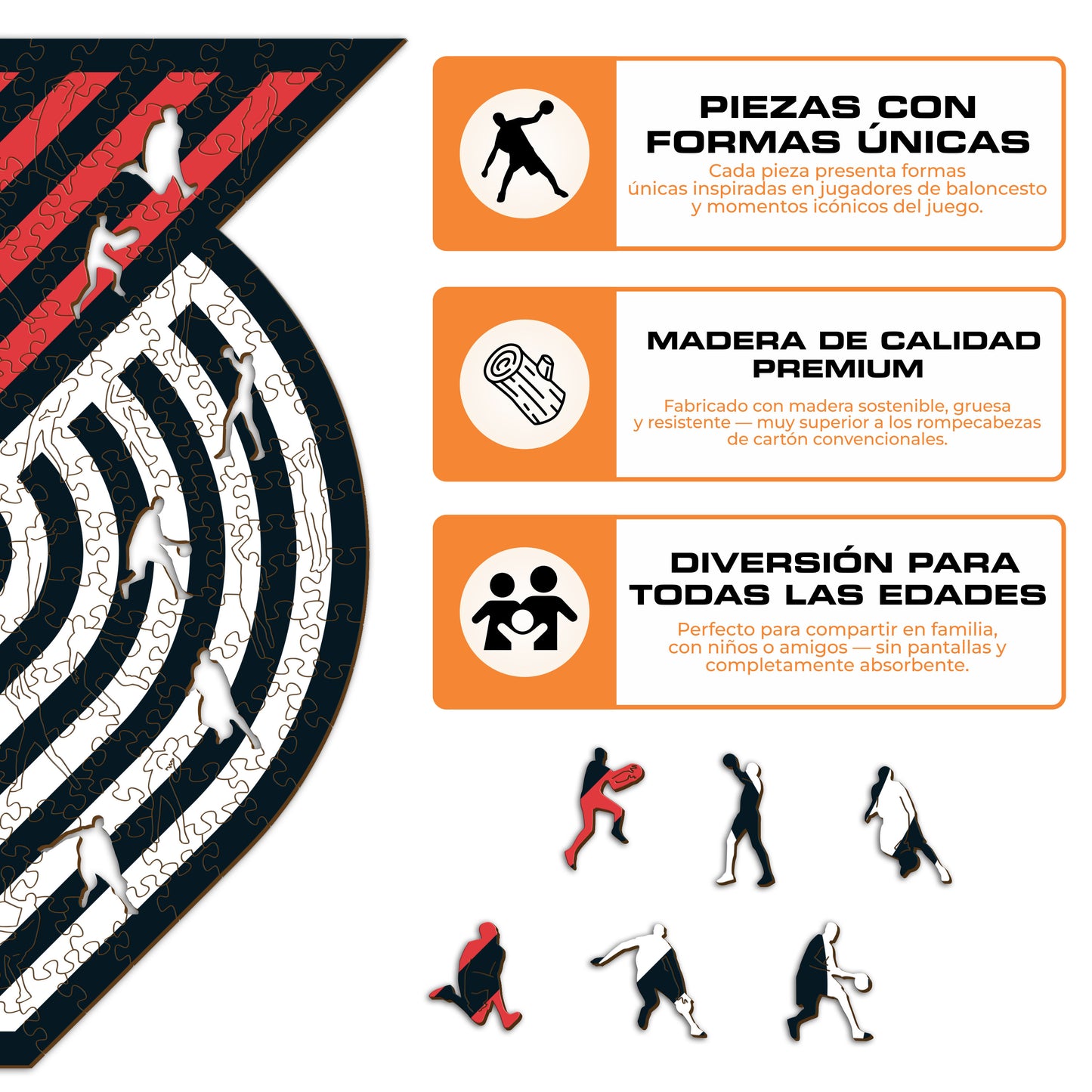 Portland Trail Blazers™ - Rompecabezas de Madera
