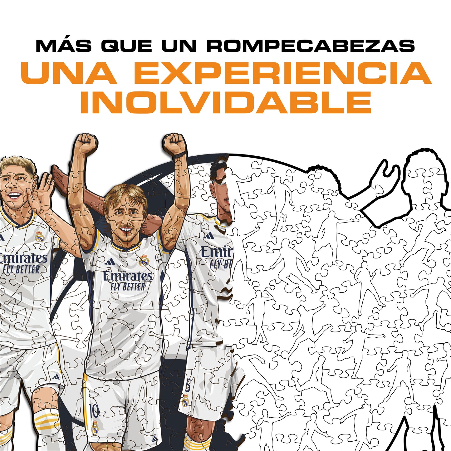 Real Madrid CF® 5 Jugadores - Rompecabezas de Madera Oficial (EDICIÓN LIMITADA)