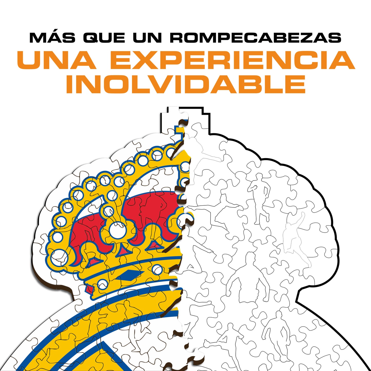 Real Madrid CF® Escudo - Rompecabezas de Madera