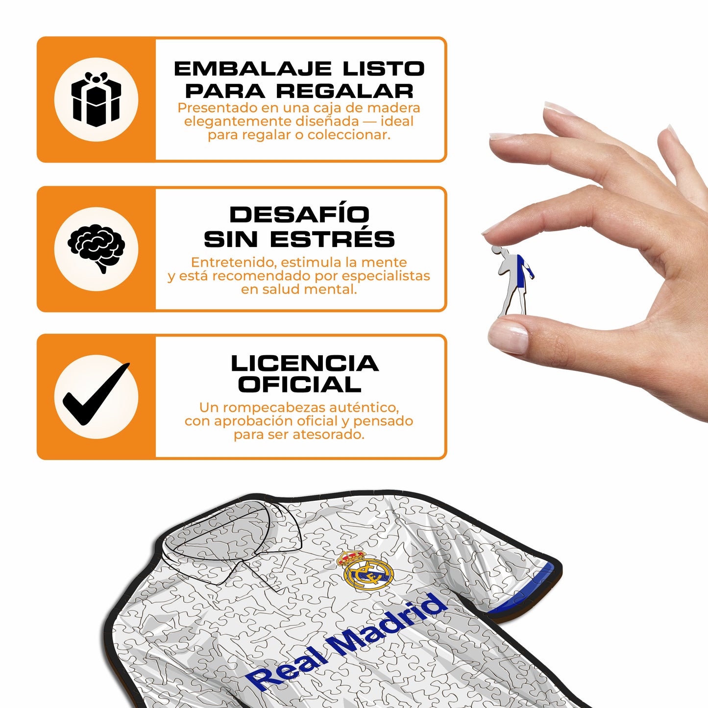 Real Madrid CF® Jersey - Rompecabezas de Madera