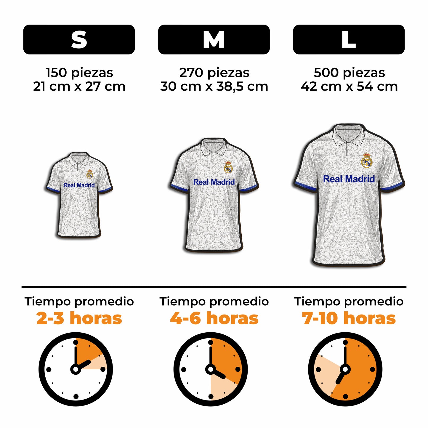 Real Madrid CF® Jersey - Rompecabezas de Madera