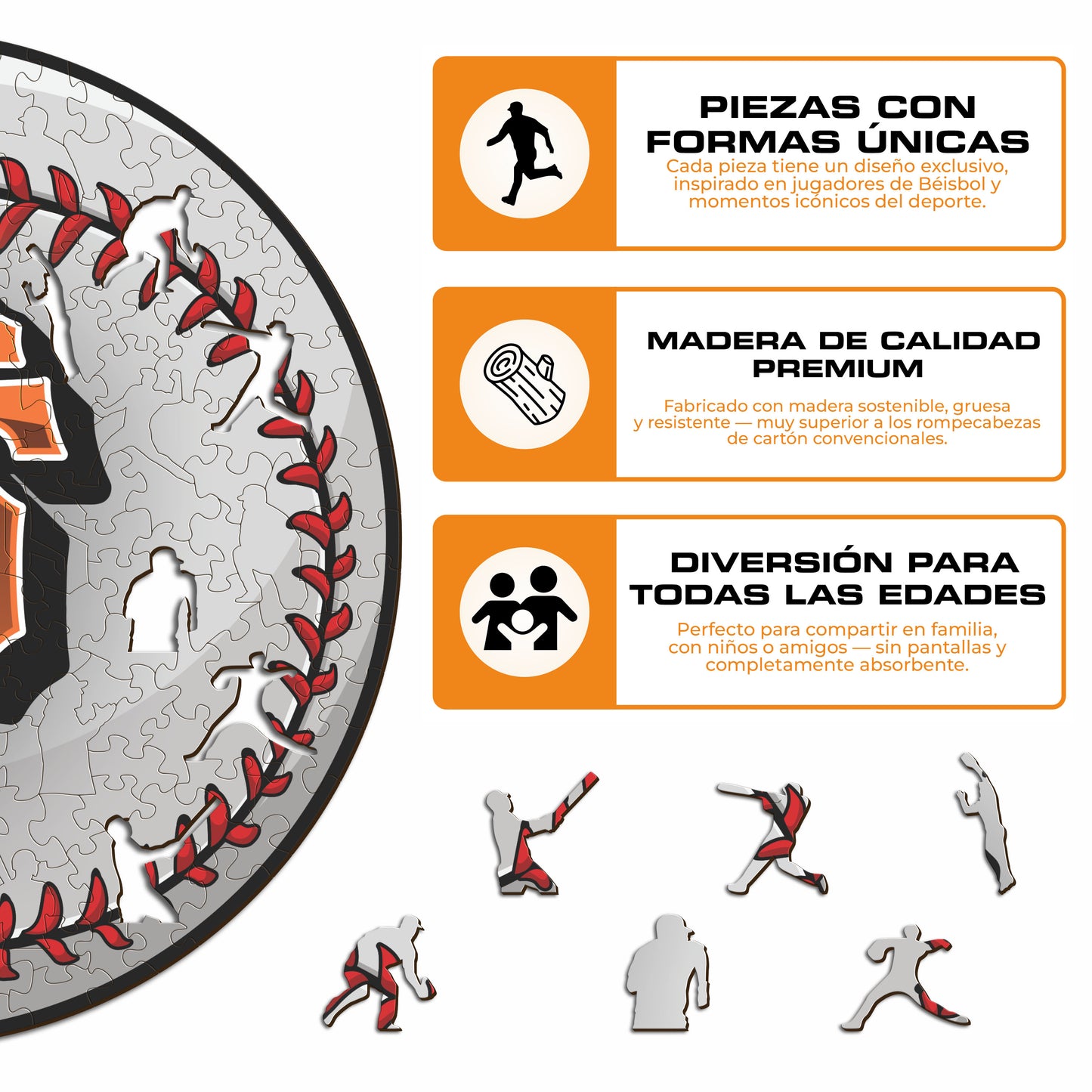 San Francisco Giants™ - Rompecabezas de Madera