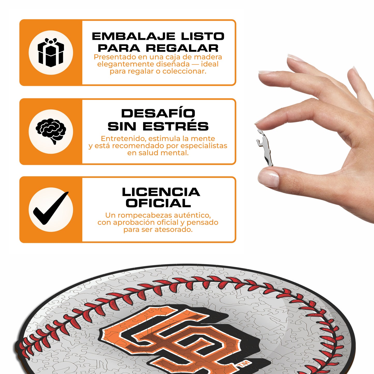 San Francisco Giants™ - Rompecabezas de Madera